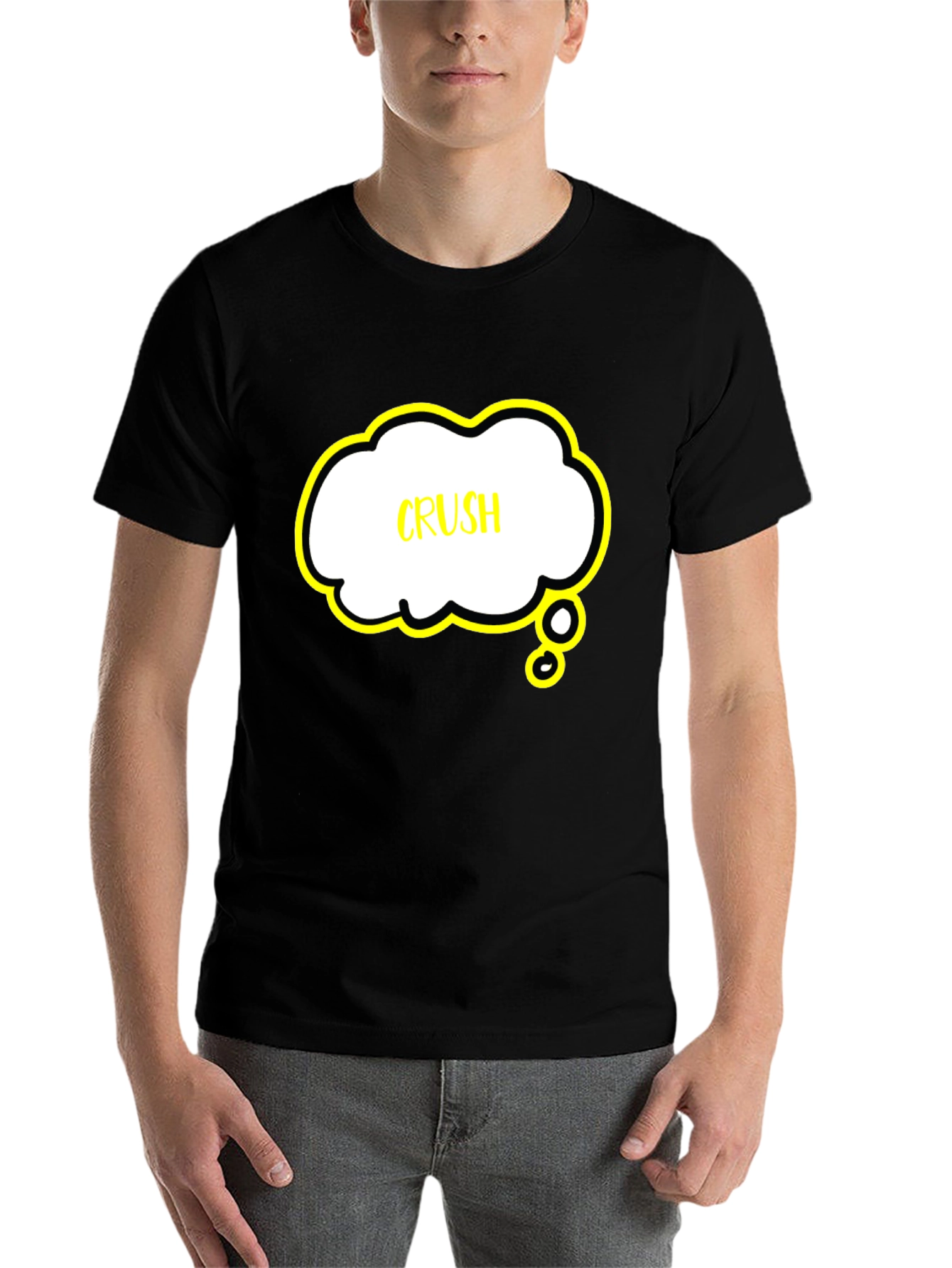 Black Crush T-Shirt - Black Graphic Tee view 7