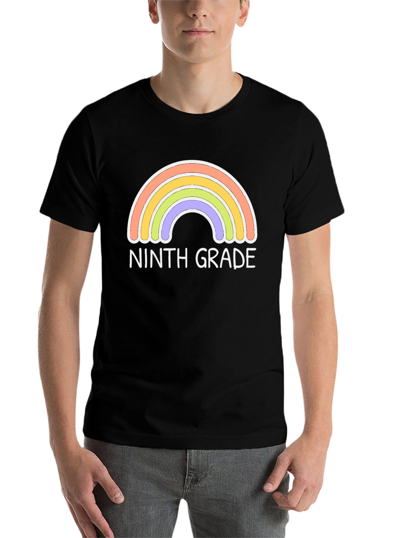 Ninth Grade Rainbow Graphic Tee - 7