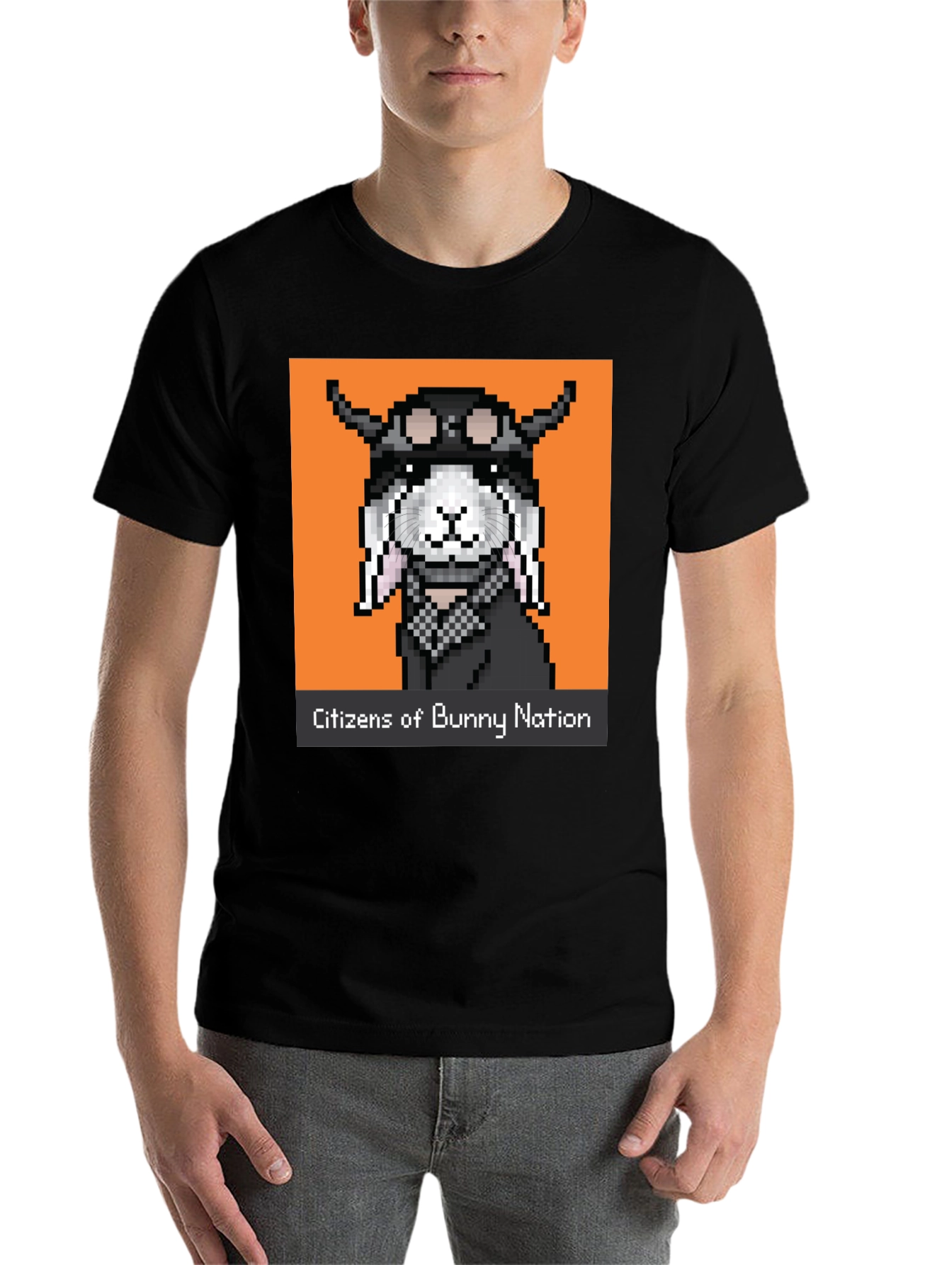 Black Citizens of Bunny Nation T-Shirt view 7