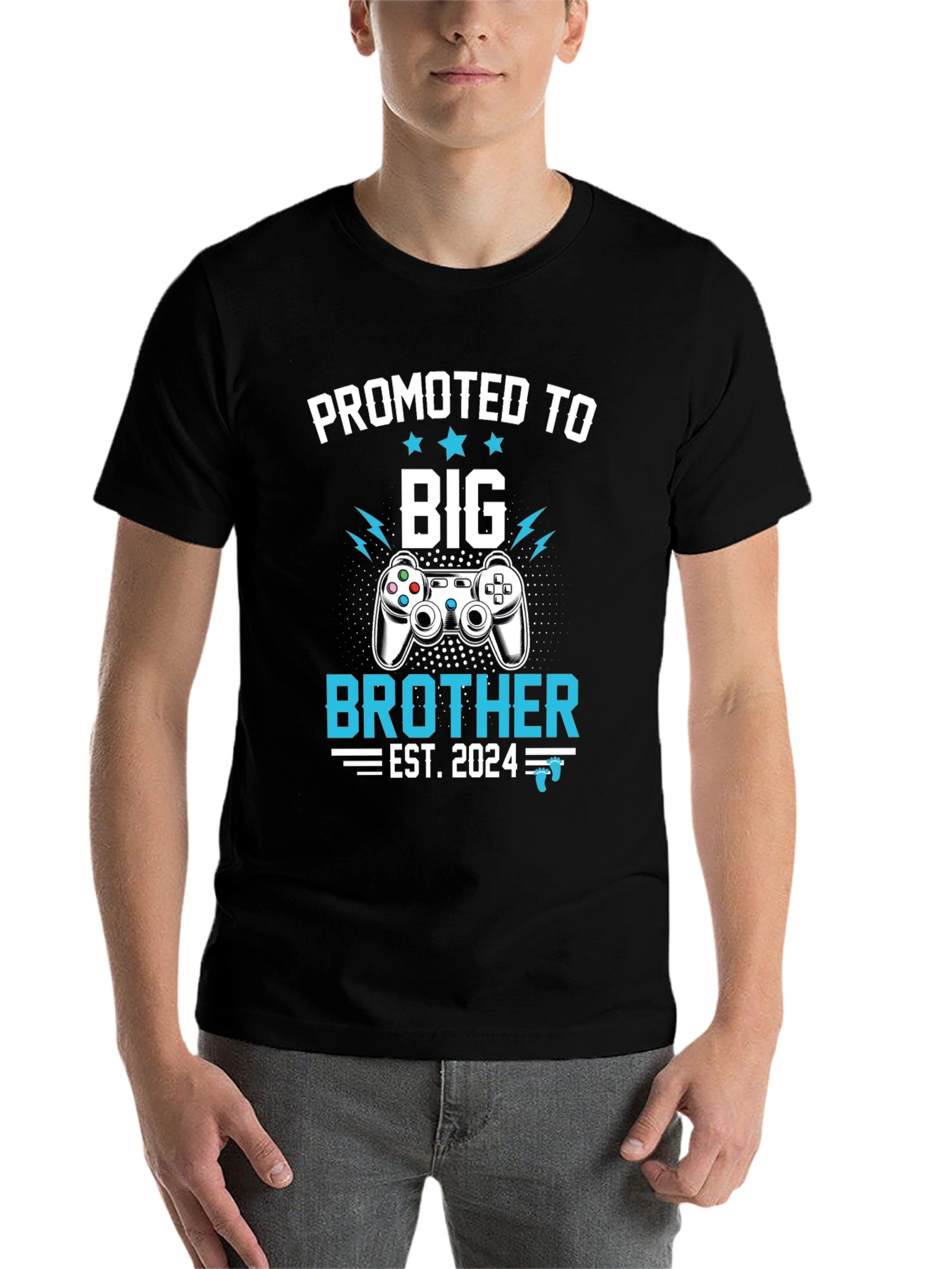 Black Promoted to Big Brother Gamer T-Shirt Est. 2024 view 7