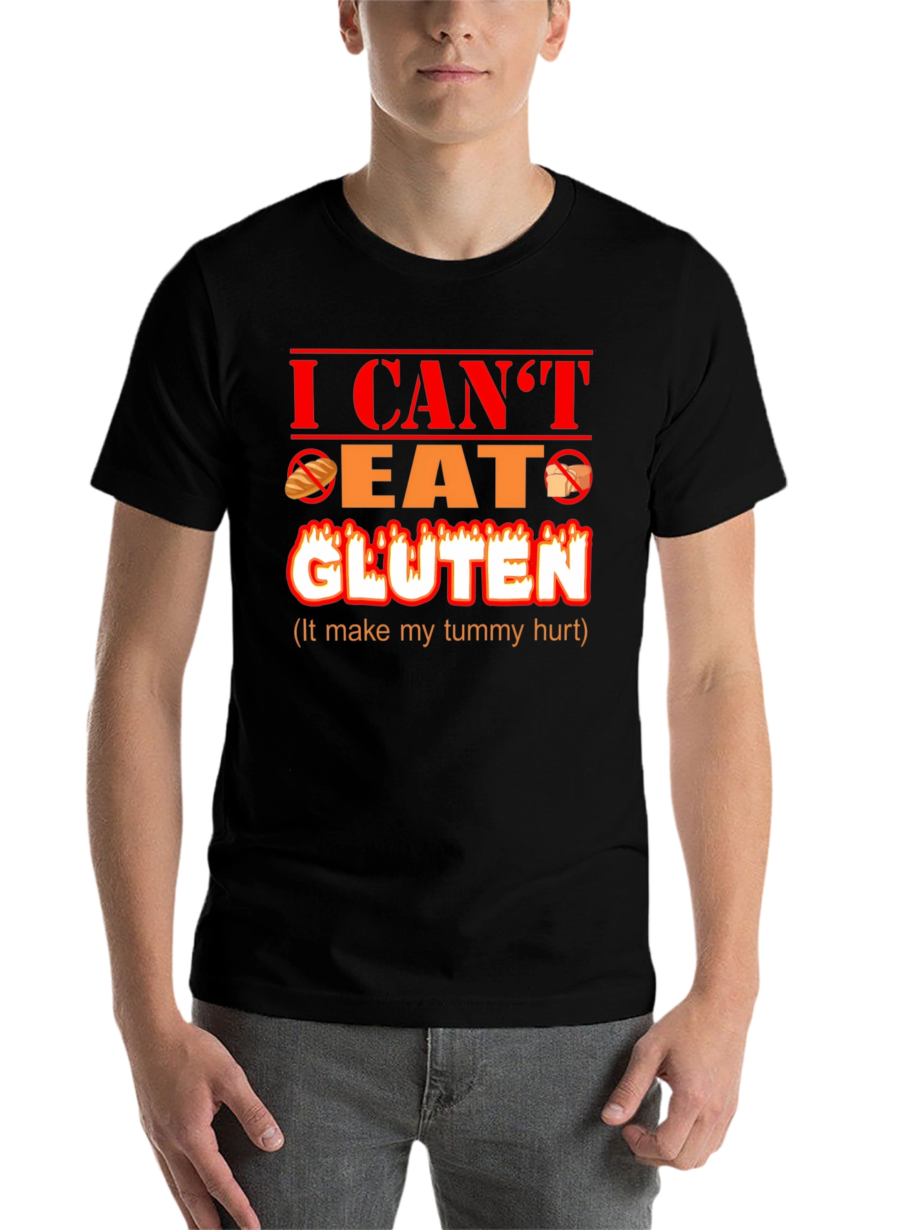 I Can't Eat Gluten Funny T-Shirt - 7