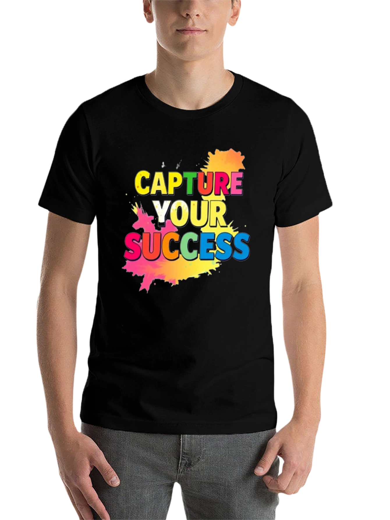 Black Capture Your Success Graphic Tee view 7