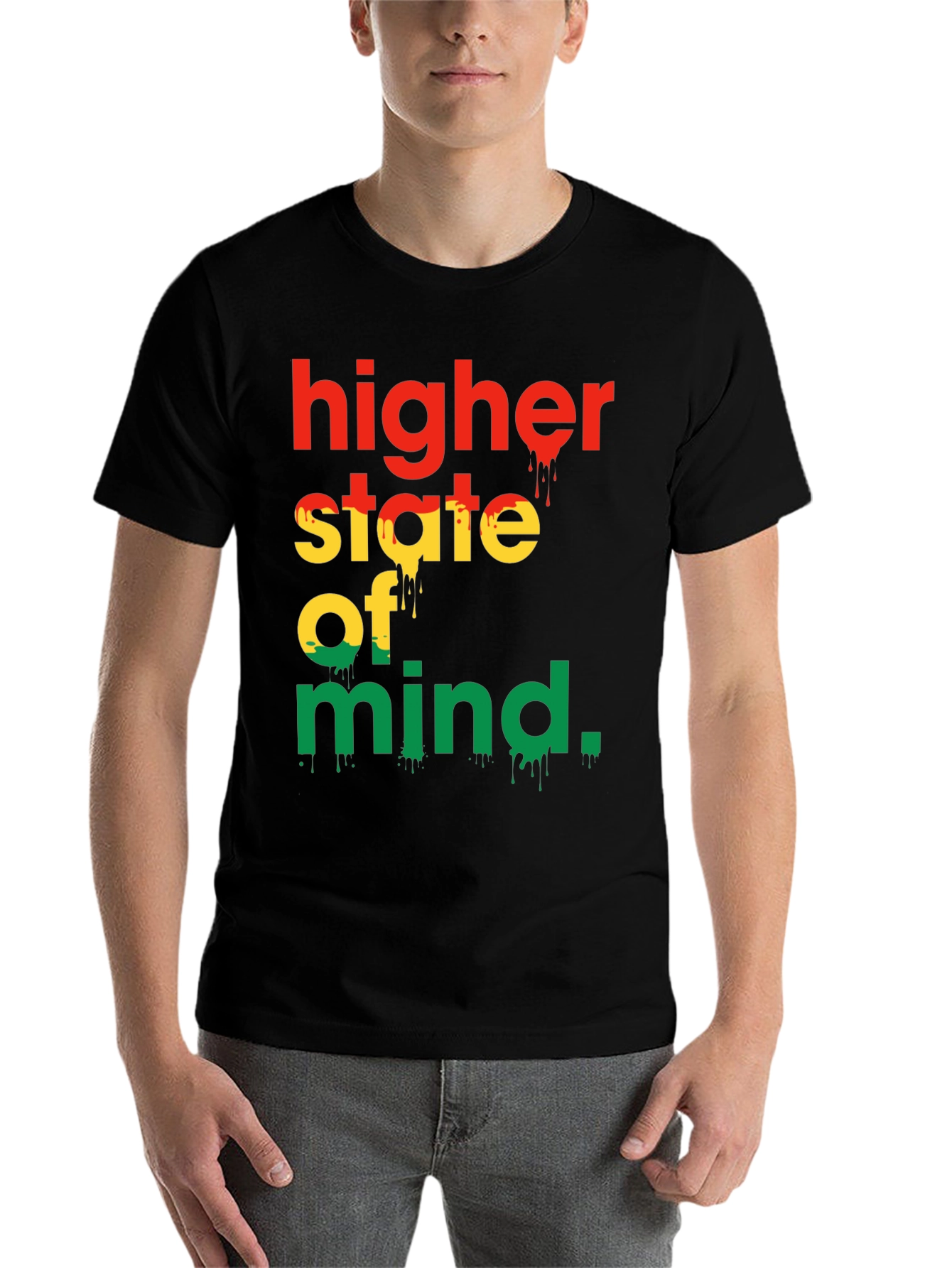 Black Higher State of Mind Graphic Tee view 7