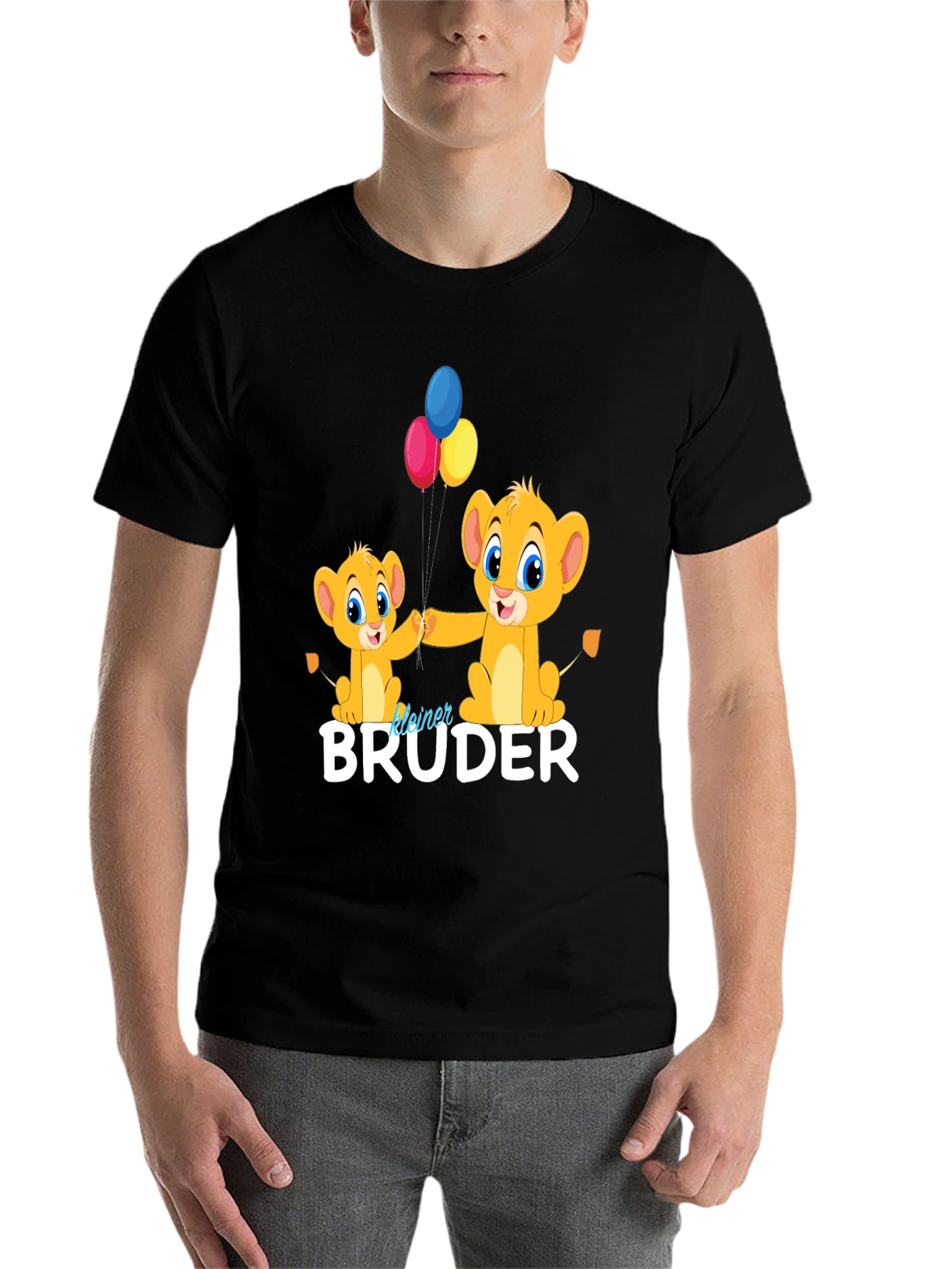 Black Lion King "kleiner BRUDER" T-Shirt view 7