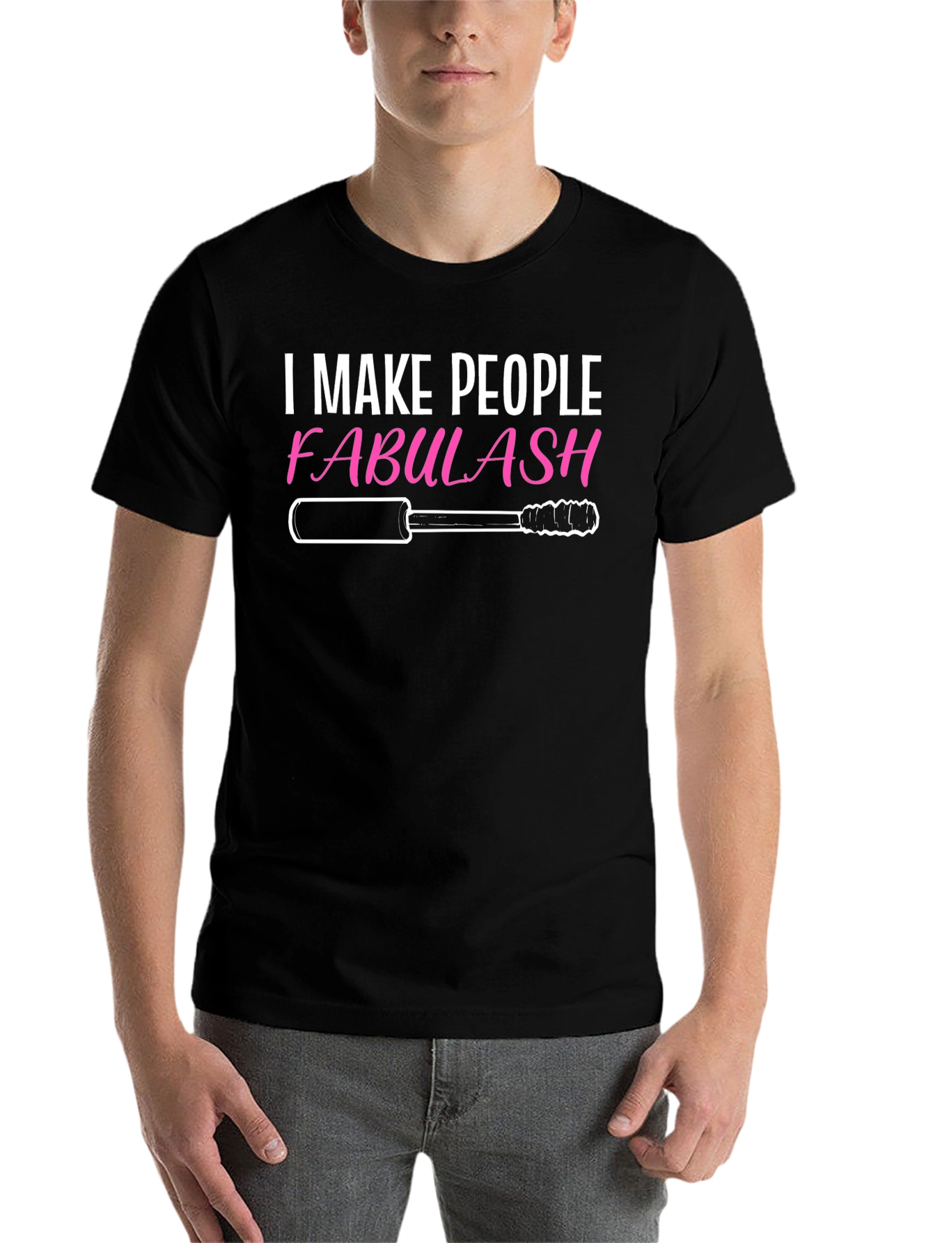 Black Fabulash Makeup Artist Graphic Tee - Black view 7