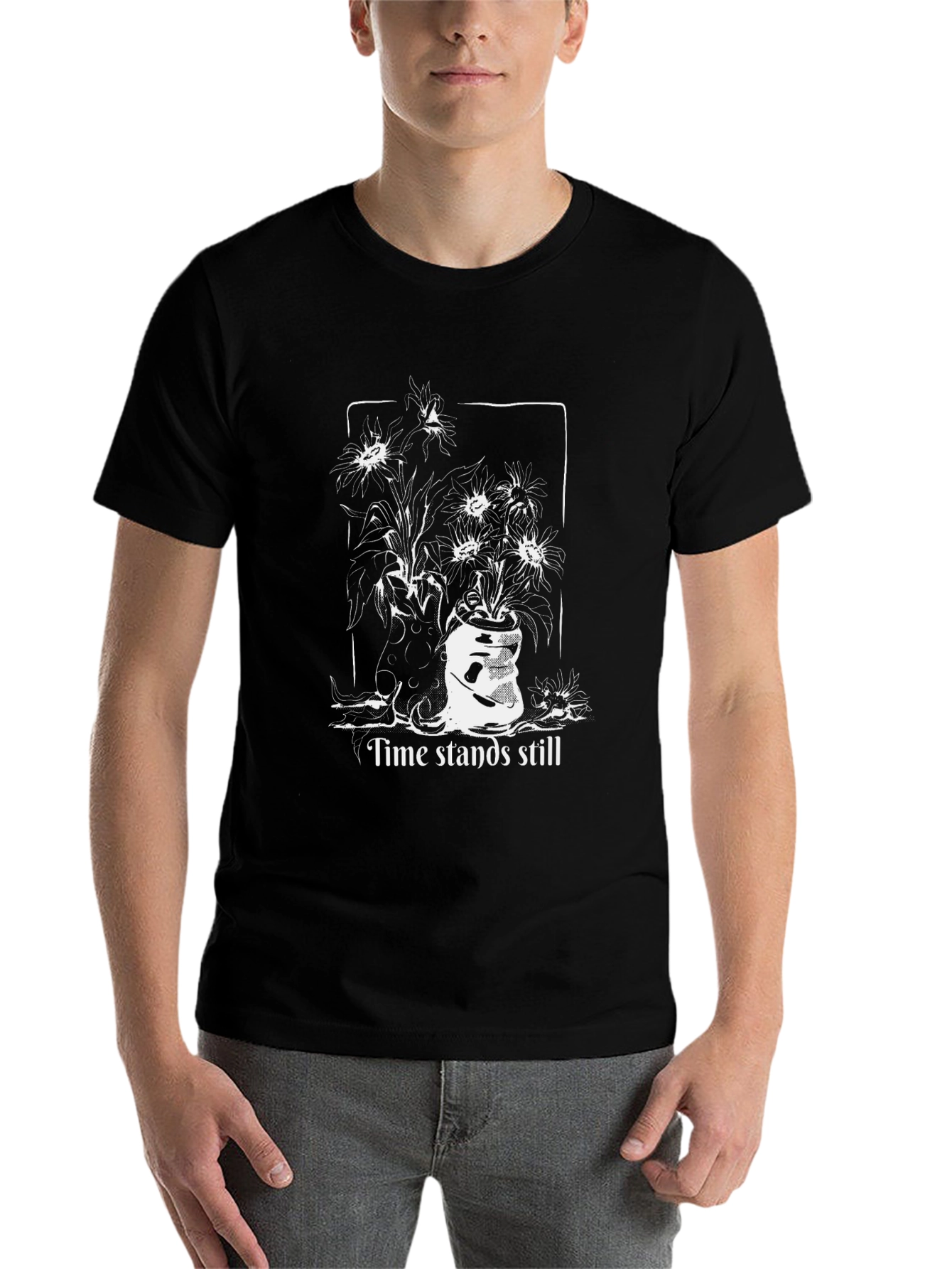 Time Stands Still Graphic Tee - Black - 7