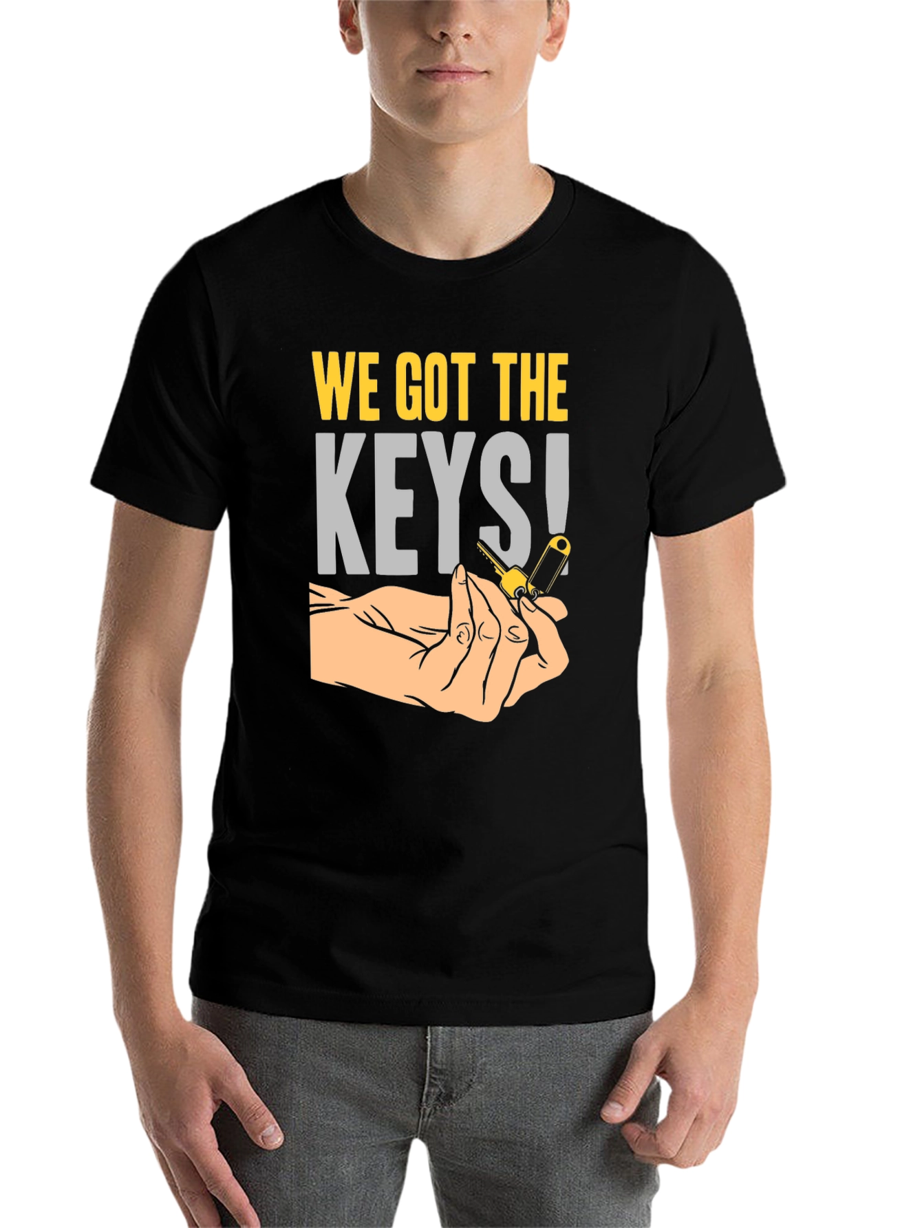 Black We Got The Keys T-Shirt view 7