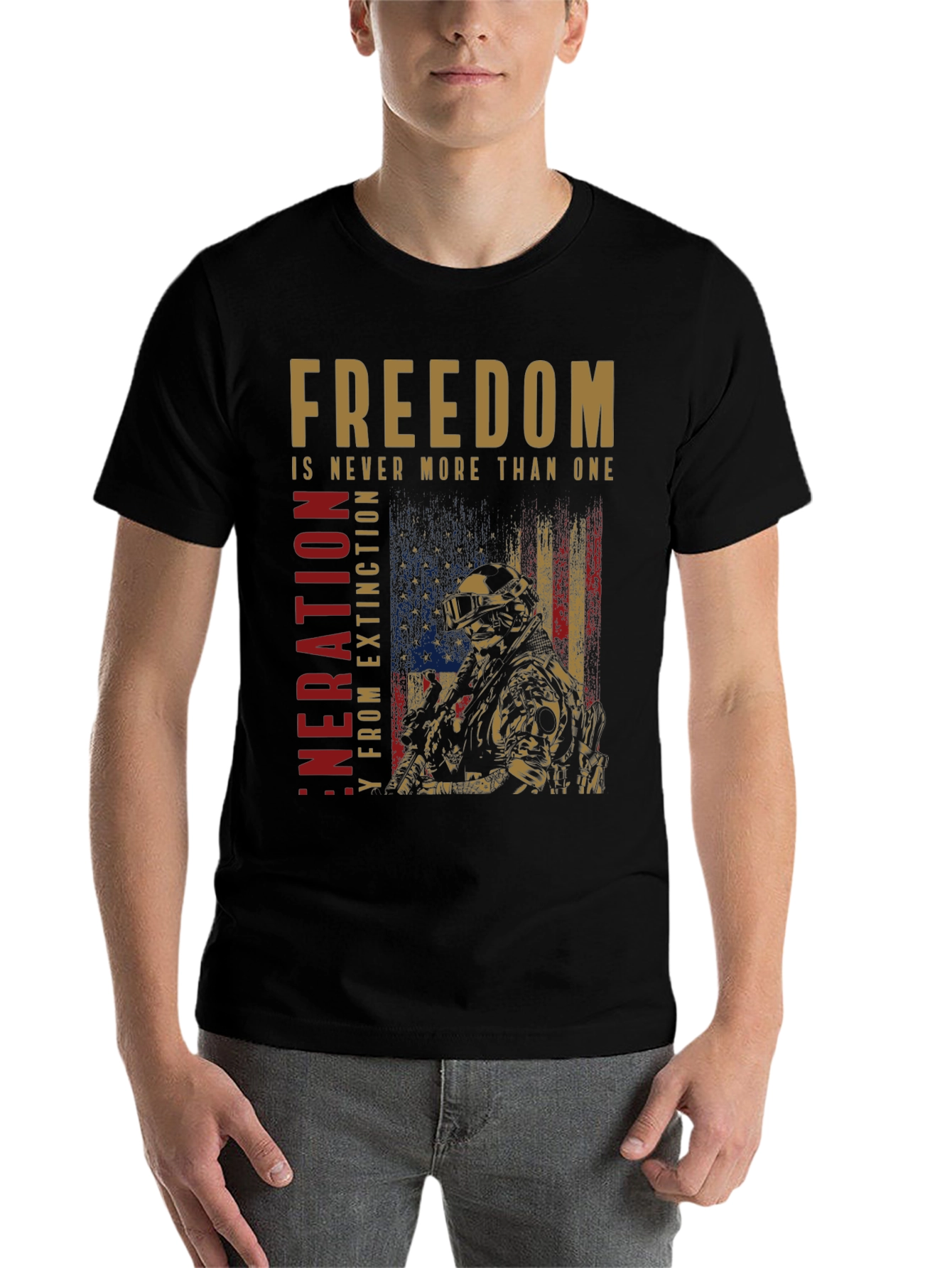 Black Freedom Generation T-Shirt view 7