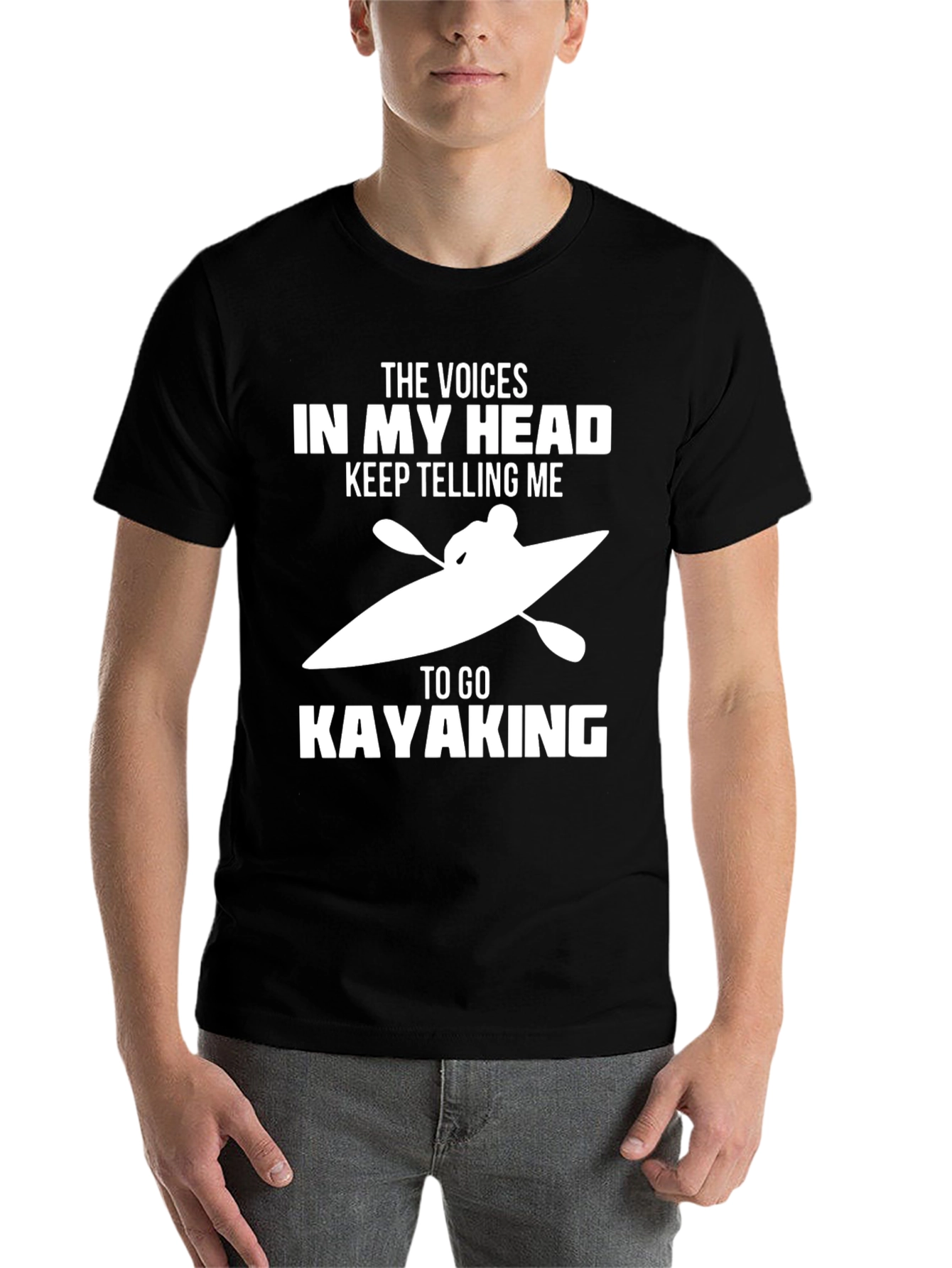 Black Voices in My Head Kayaking T-Shirt view 7