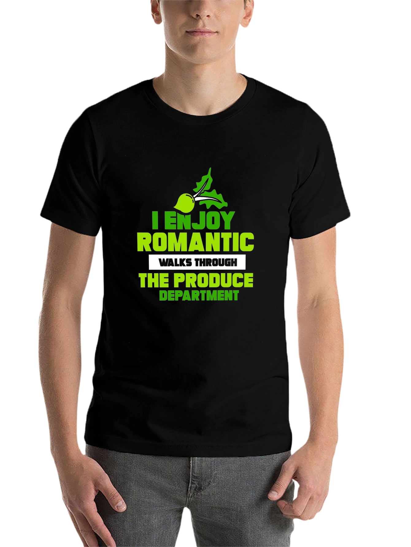 Produce Department T-Shirt: Funny Romantic Walk Tee - 7