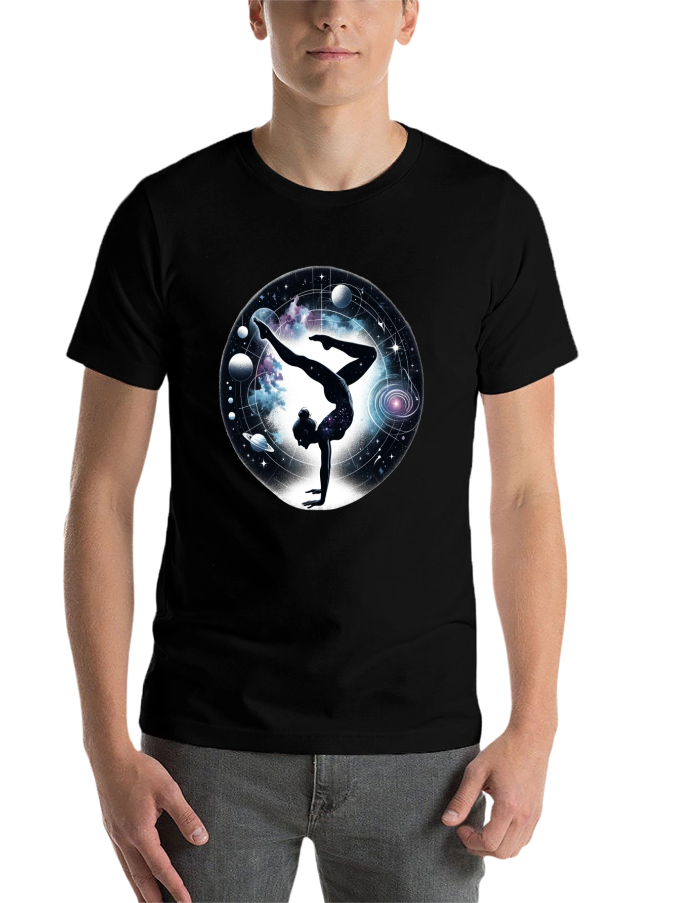 Cosmic Gymnast Black T-Shirt - 7
