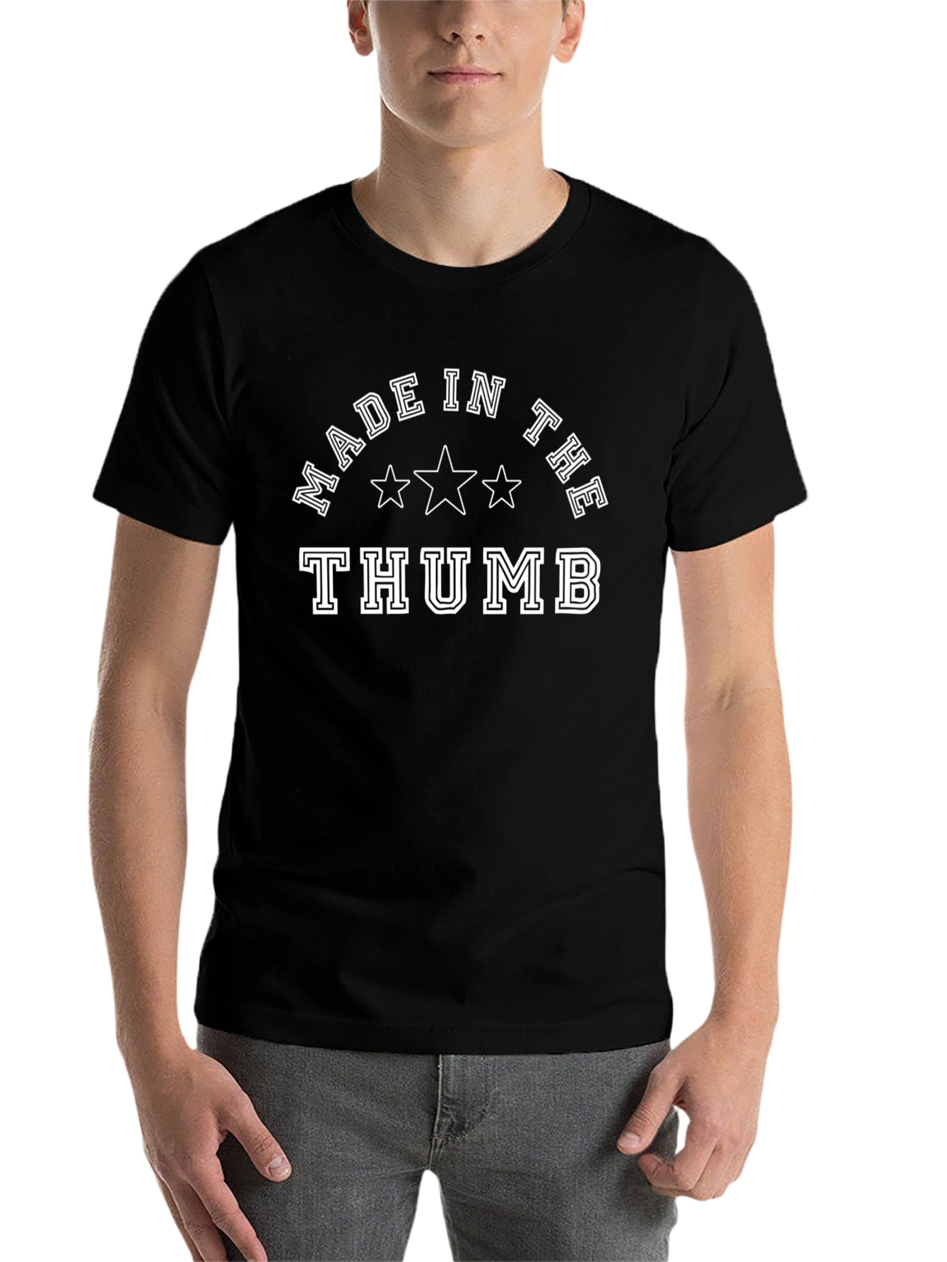 Black Made in the Thumb Novelty T-Shirt view 7