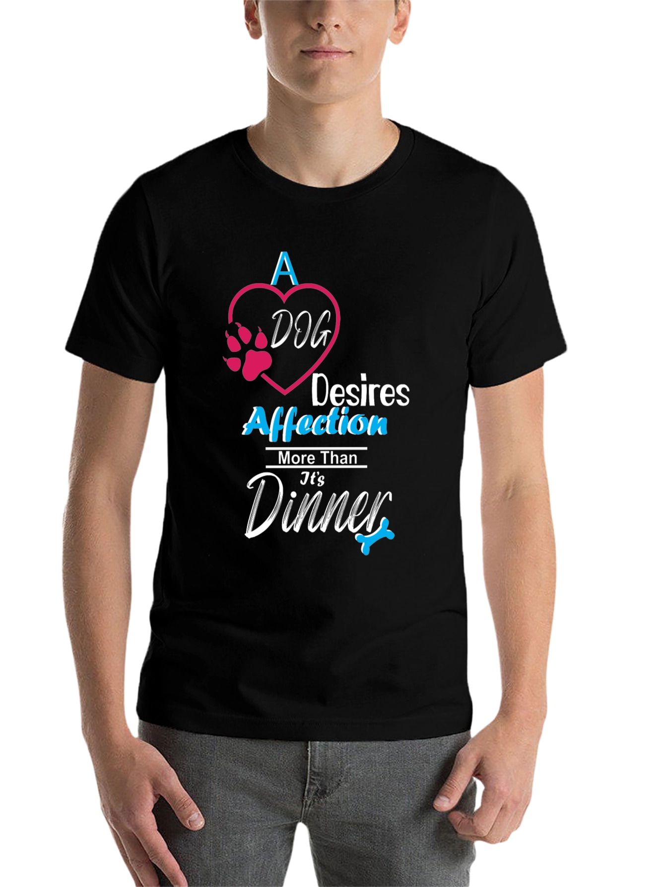 Black Dog Affection Black T-Shirt view 7
