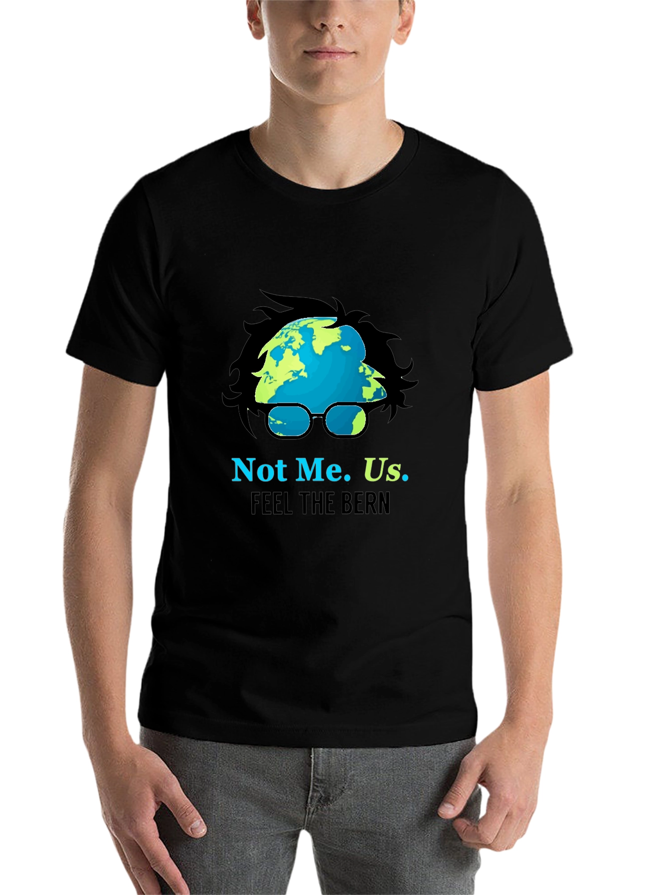 Black Not Me. Us. Feel The Bern Political T-Shirt view 7