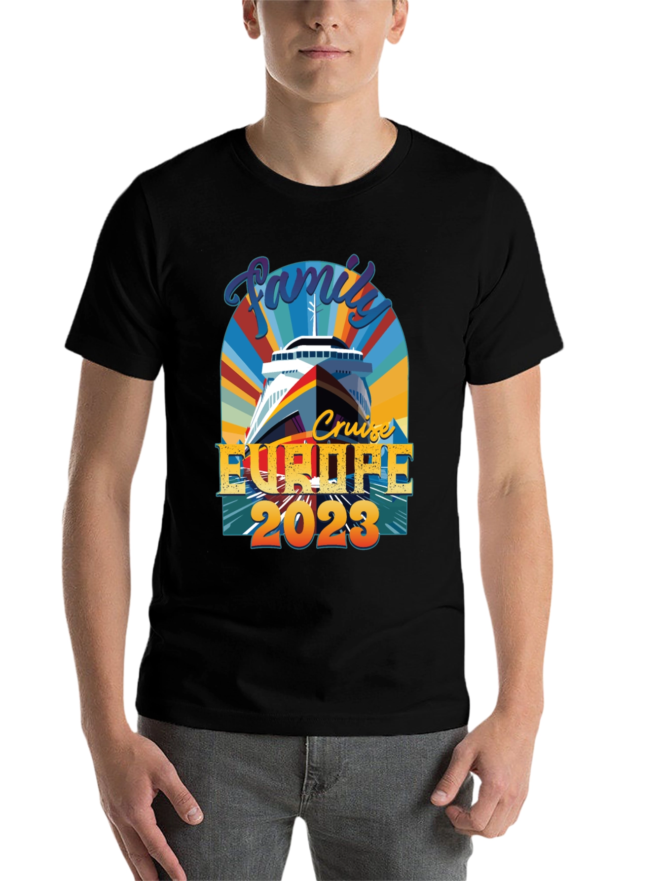Black Family Cruise Europe 2023 T-Shirt view 7