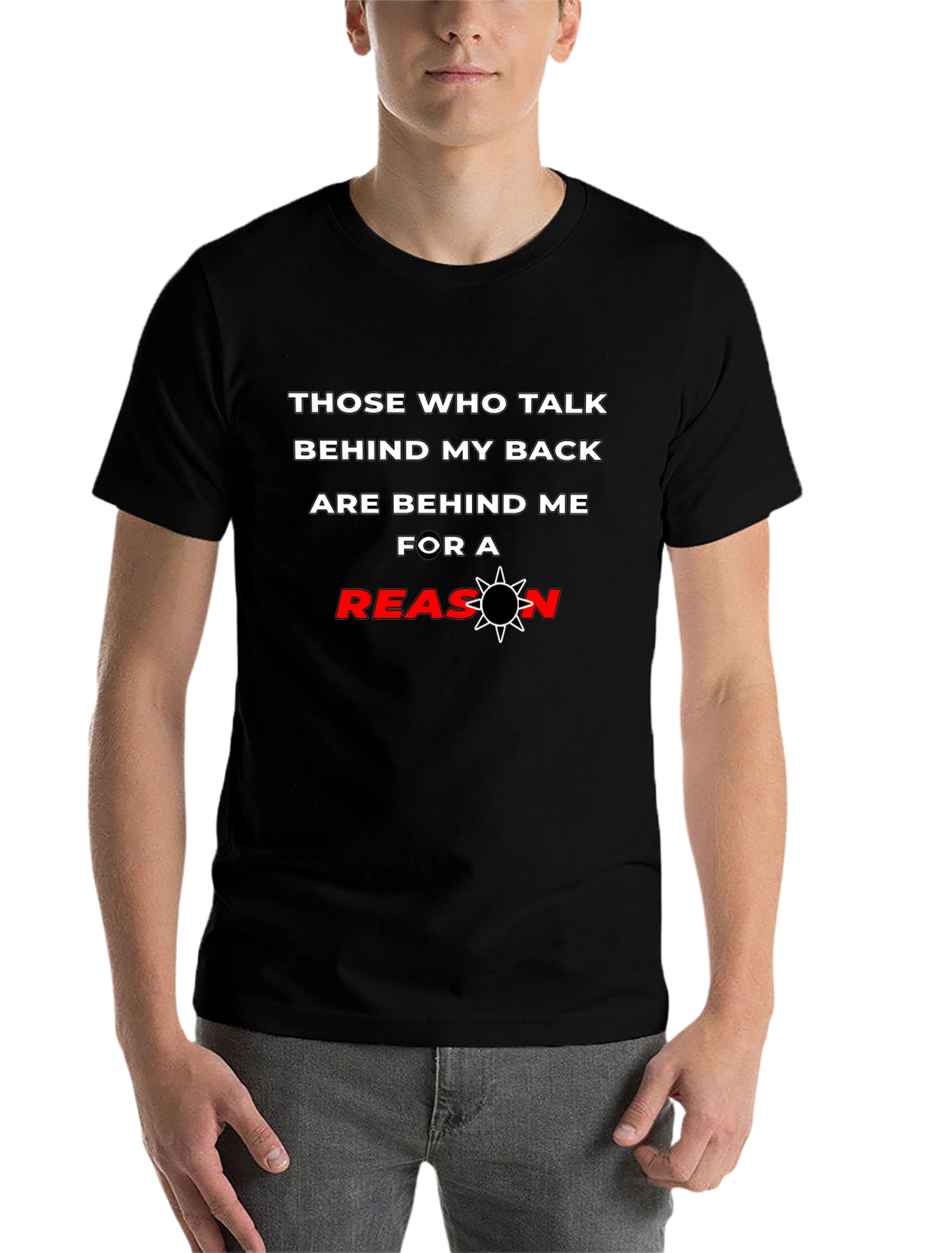 Black Talk Behind My Back T-Shirt view 7