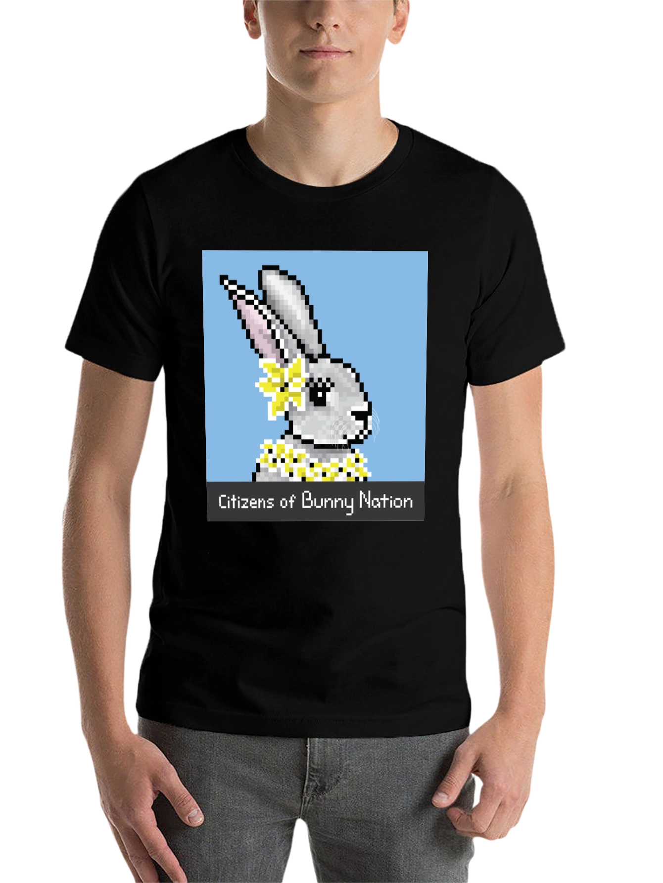 Black Citizens of Bunny Nation T-Shirt view 7