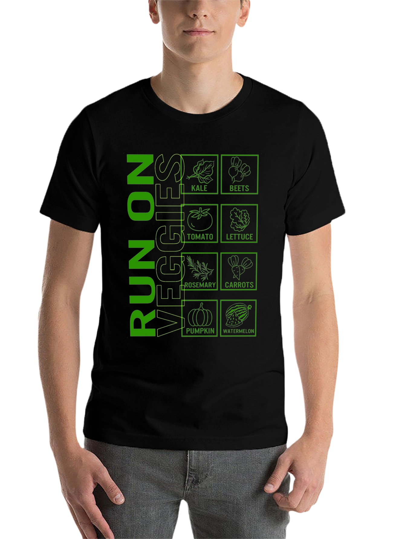 Run On Veggies Graphic T-Shirt - 7
