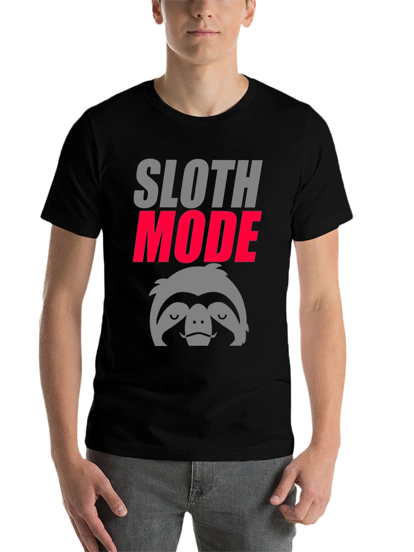 Black Sloth Mode Graphic Tee - Lazy Day Comfort view 7