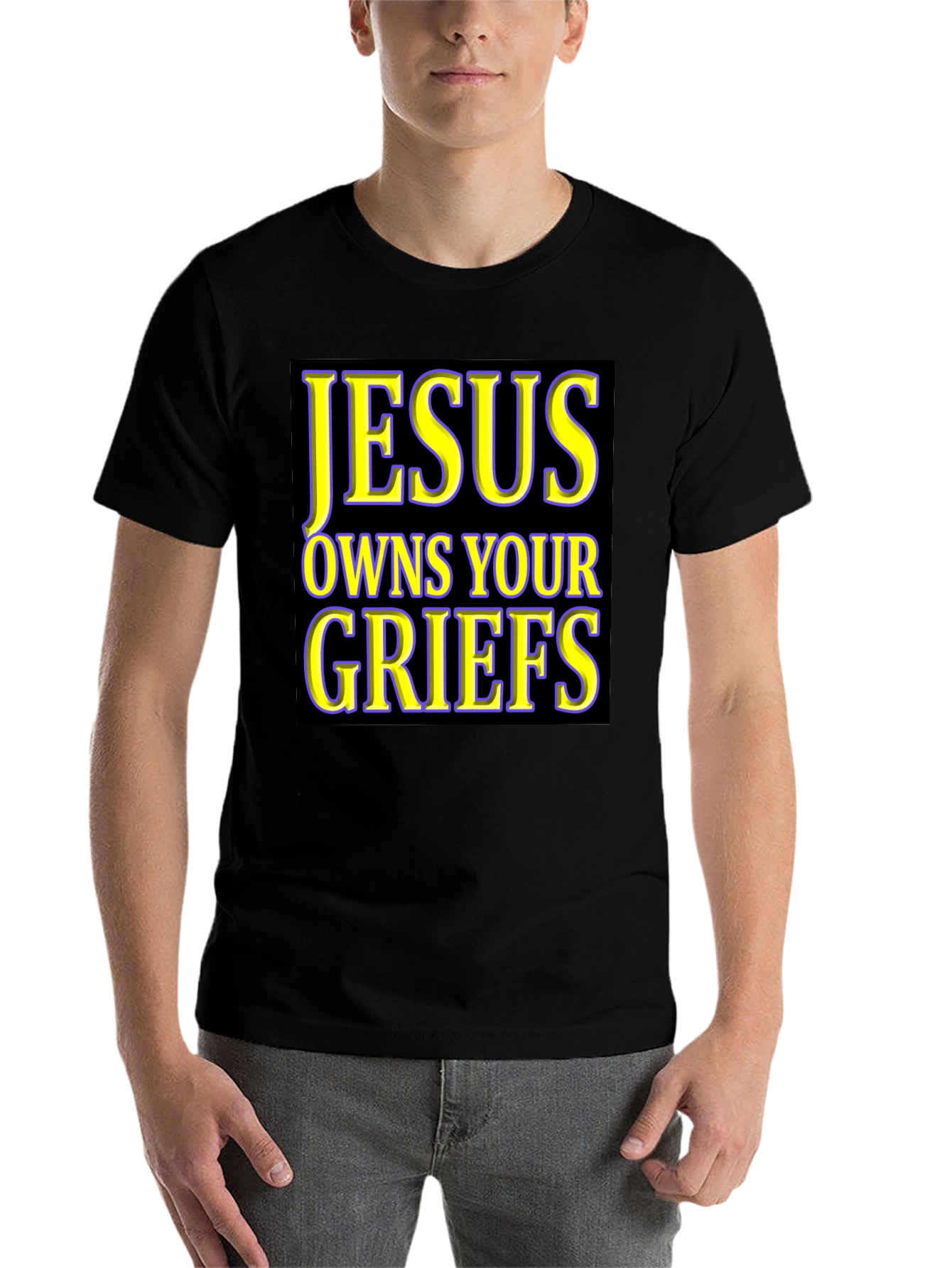 Black Jesus Owns Your Griefs T-Shirt view 7