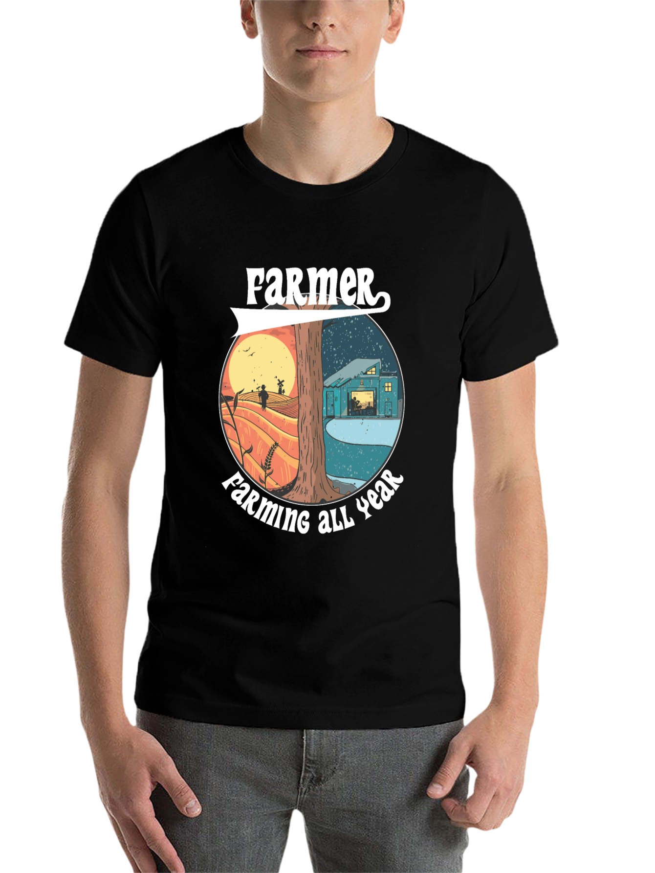 Black Farmer All Year Round Graphic Tee - Cotton Blend view 7