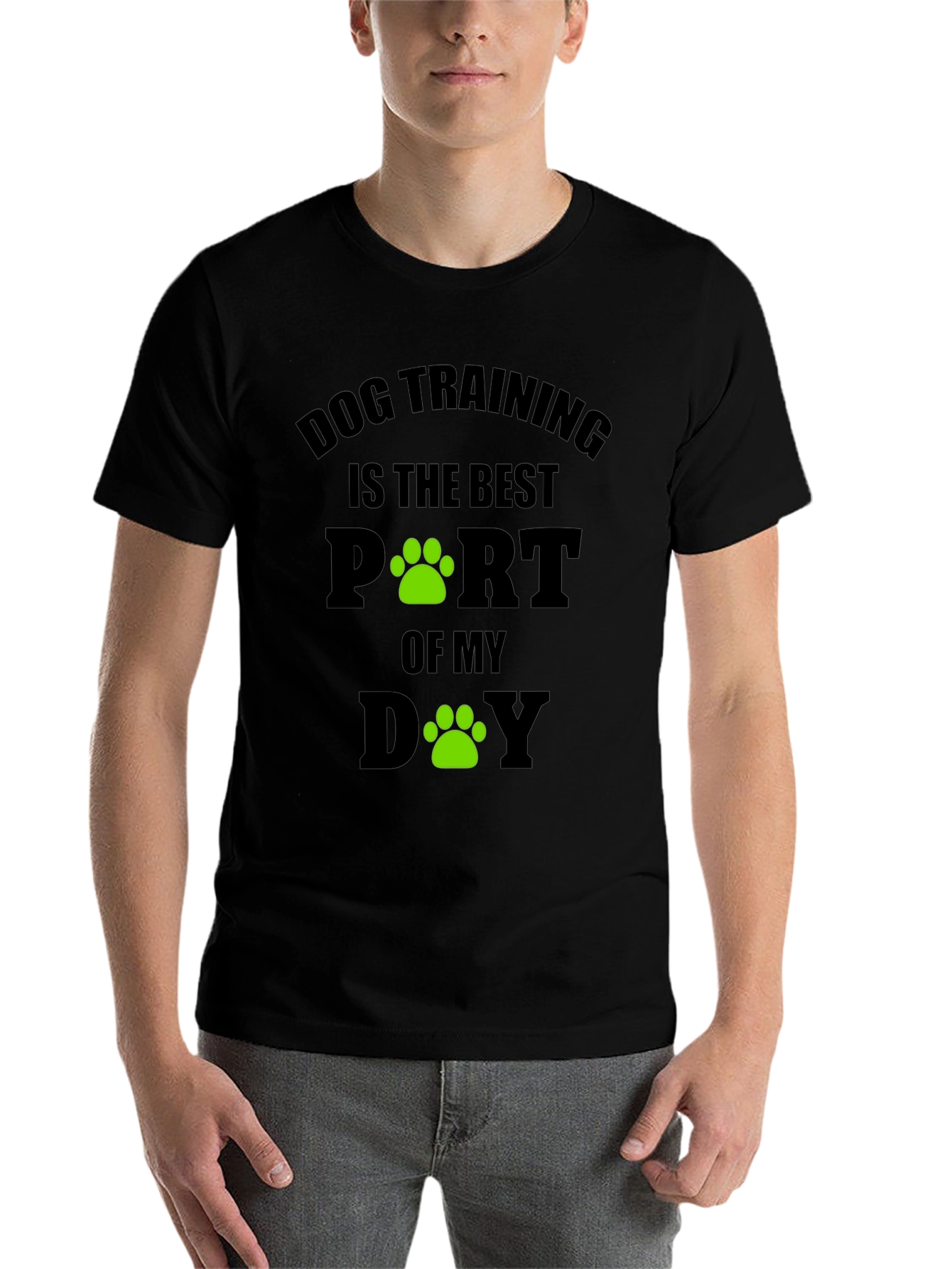 Black Dog Training Best Part of My Day T-Shirt view 7