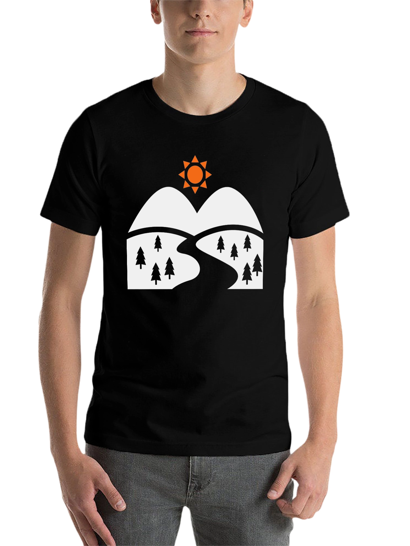 Black Mountain Graphic T-Shirt - Black view 7