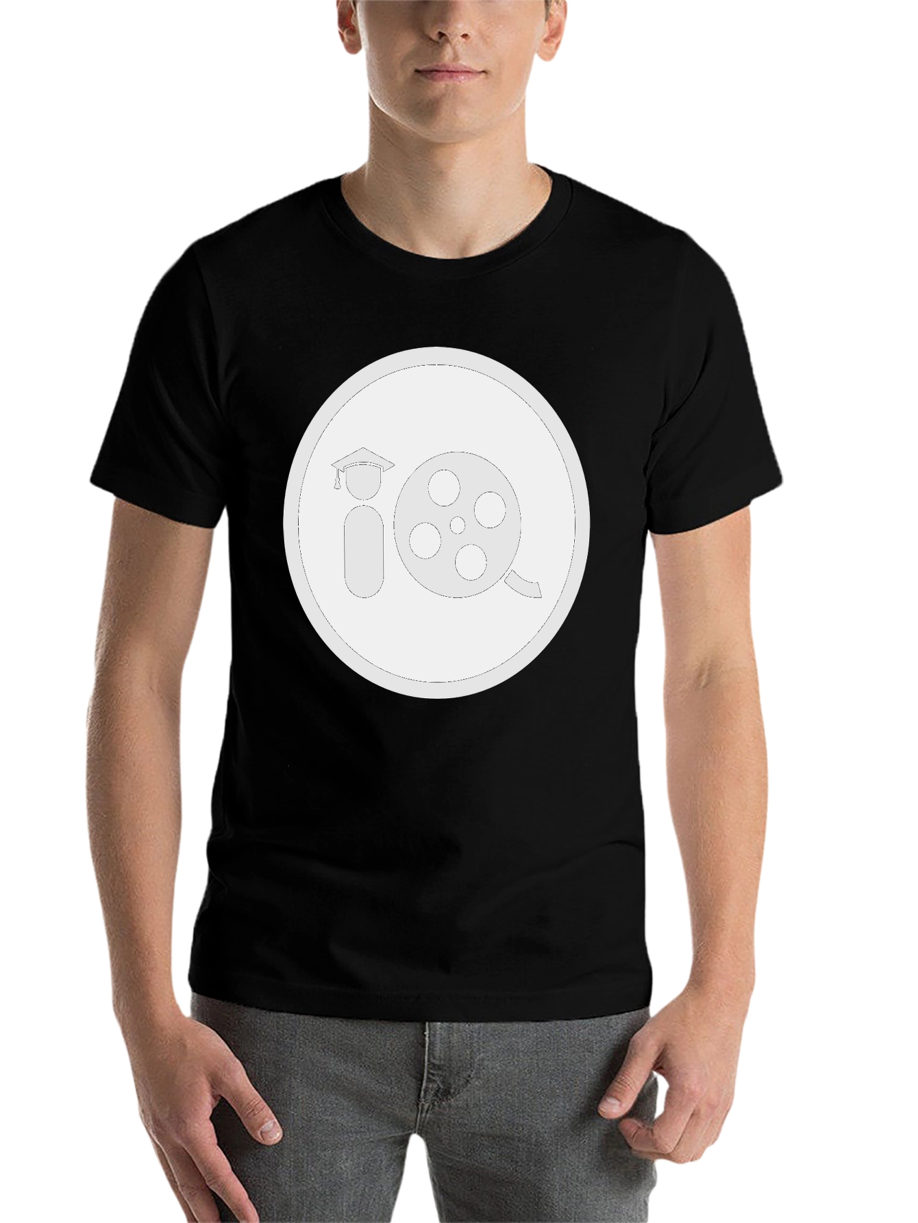 Black Film School T-Shirt - Black Crew Neck Tee view 7