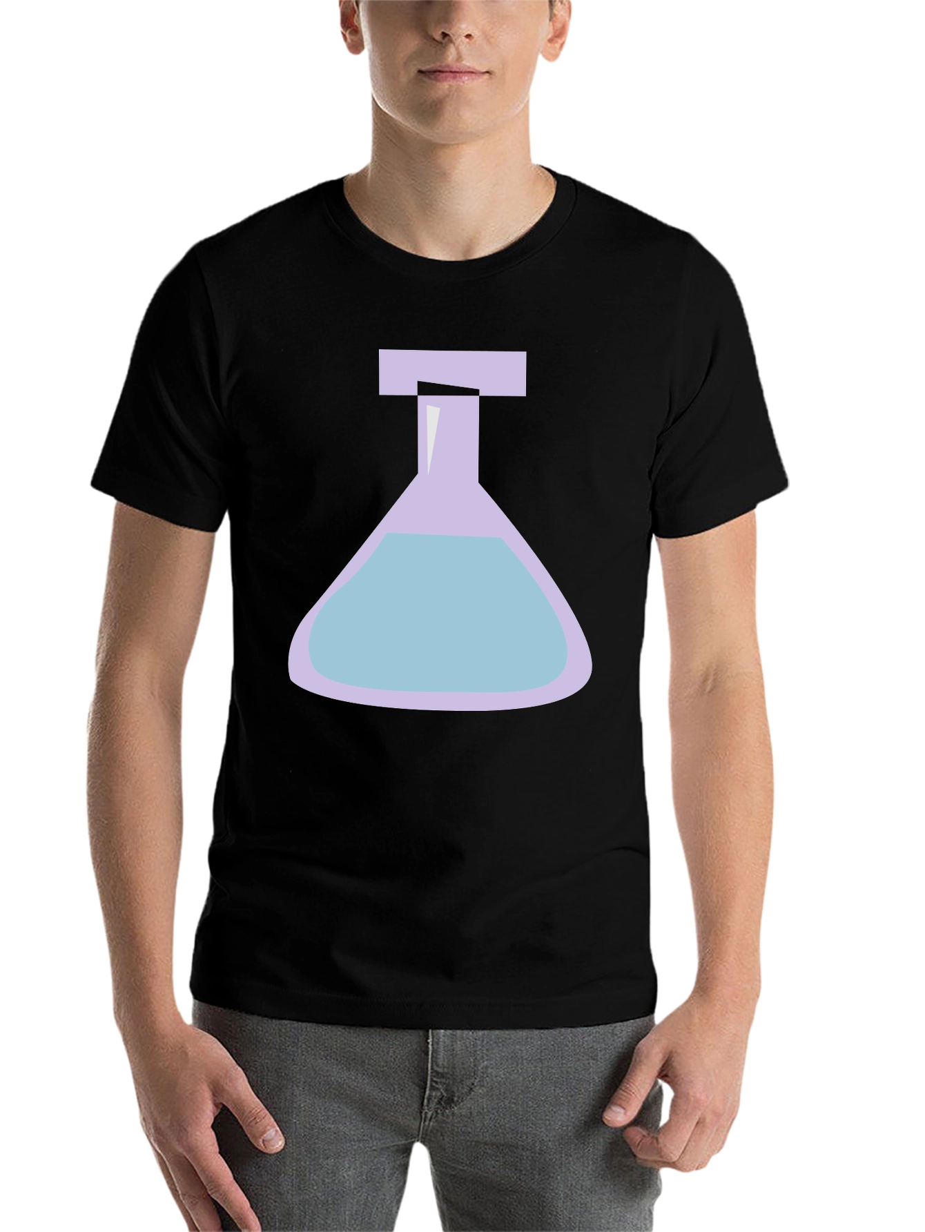 Black Science Flask Graphic T-Shirt view 7