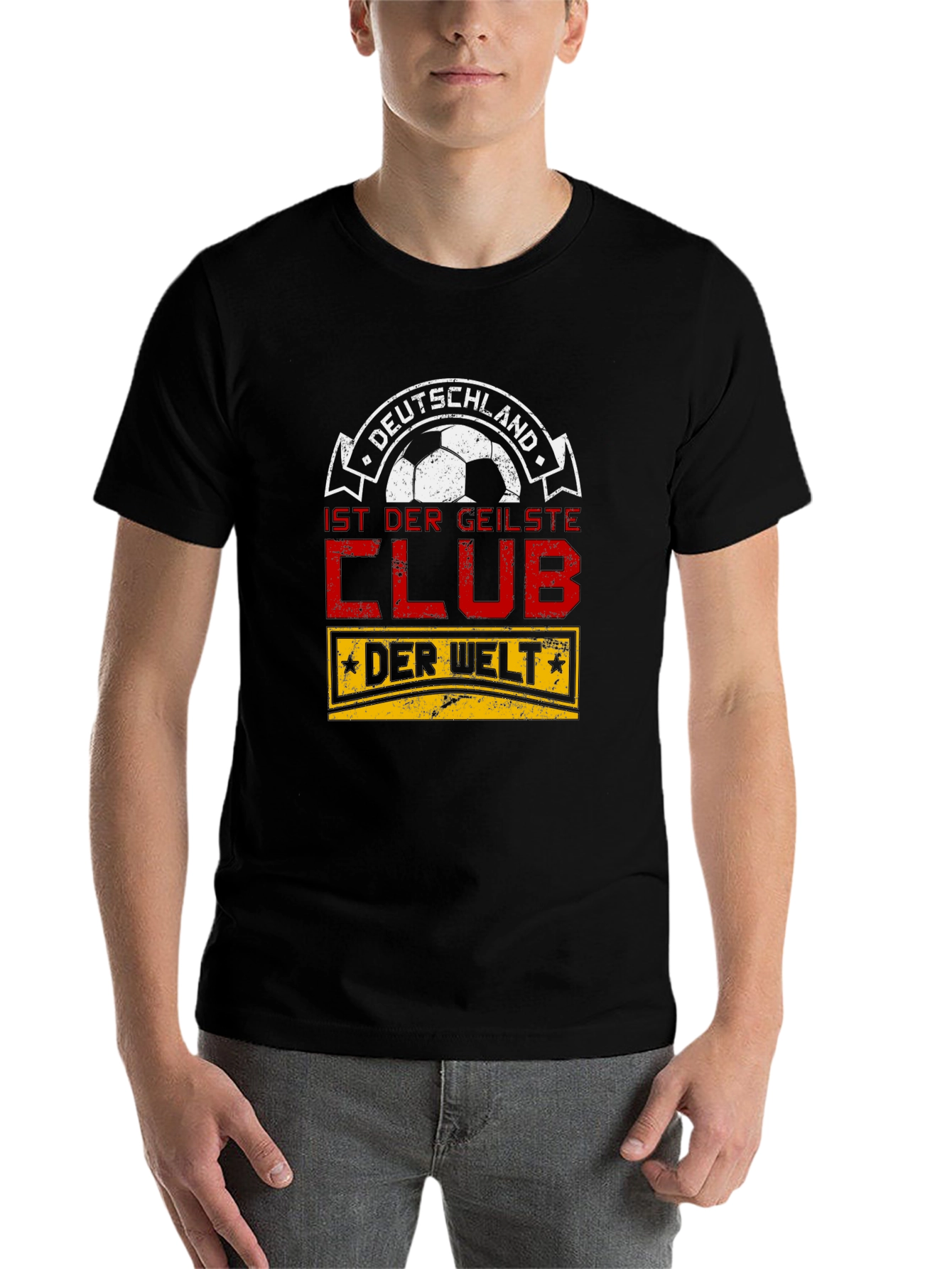Black Deutschland Soccer Fan T-Shirt - Der Geilste Club view 7