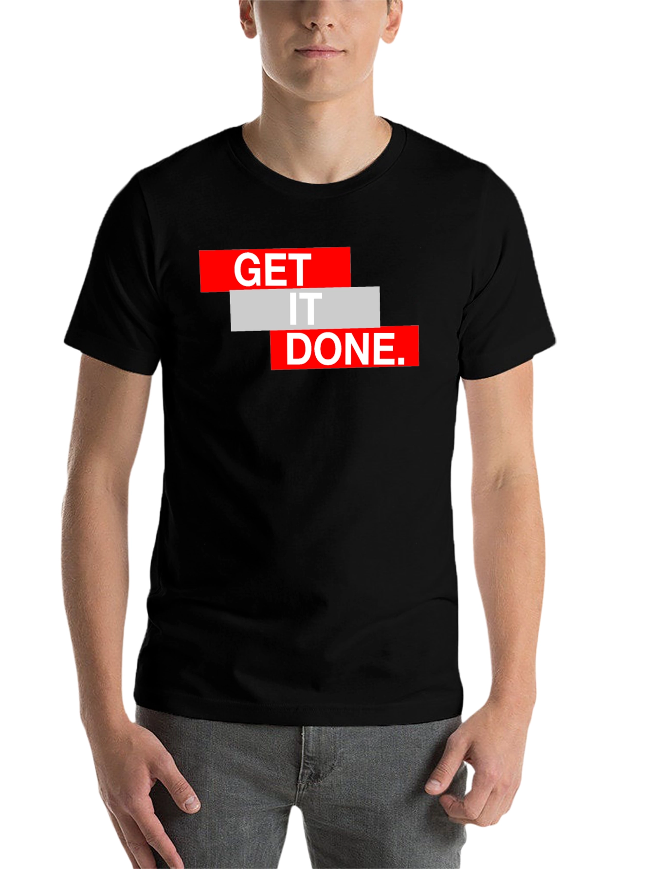 Black Get It Done Black Graphic Tee view 7