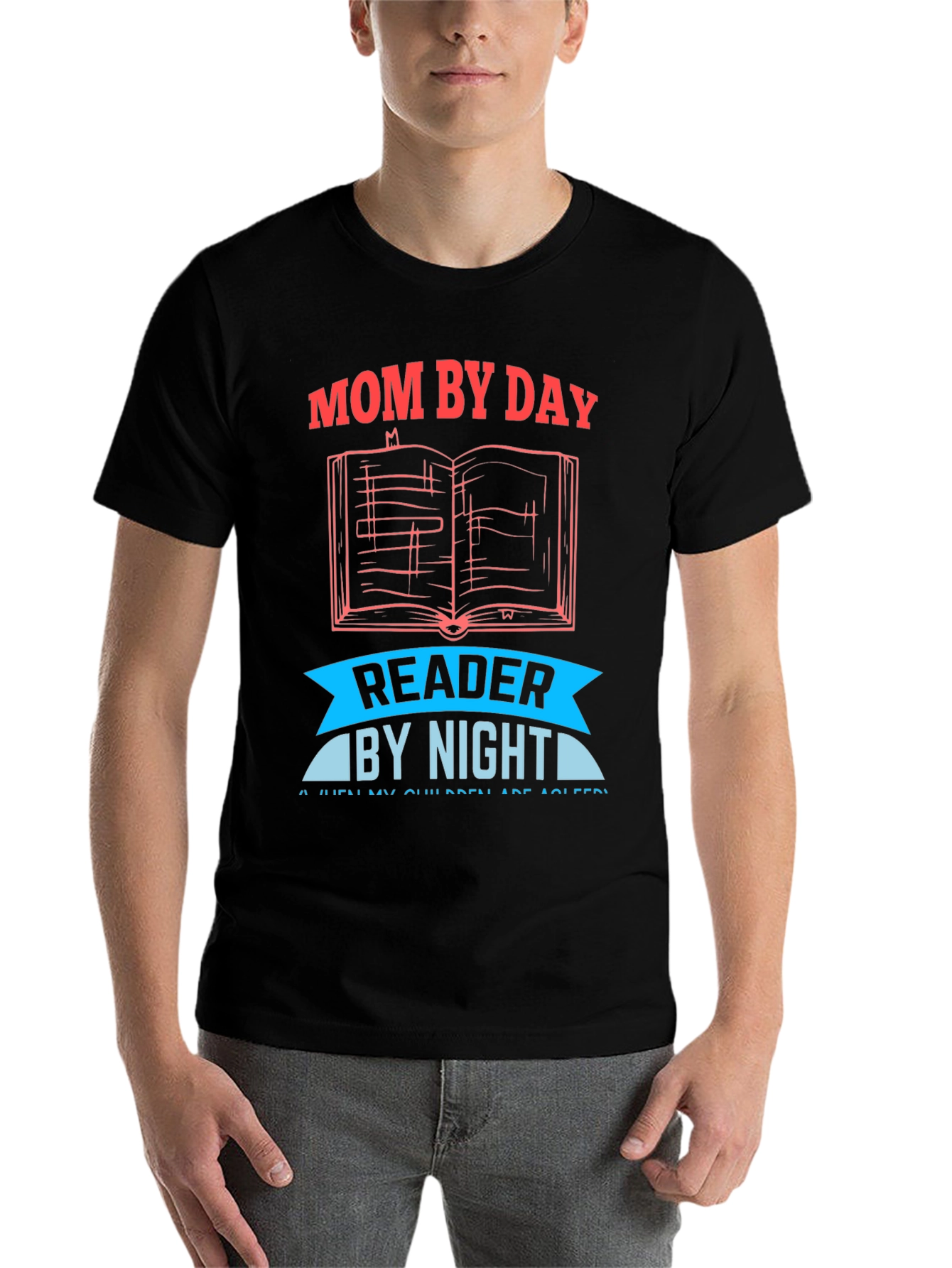 Black Mom By Day Reader By Night T-Shirt view 7