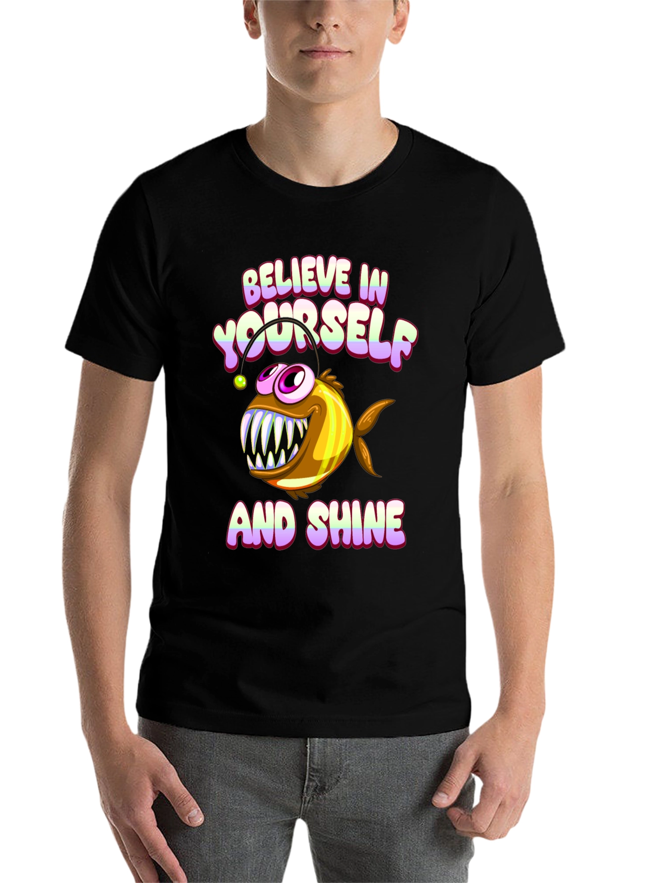 Black Believe Anglerfish Graphic Tee view 7