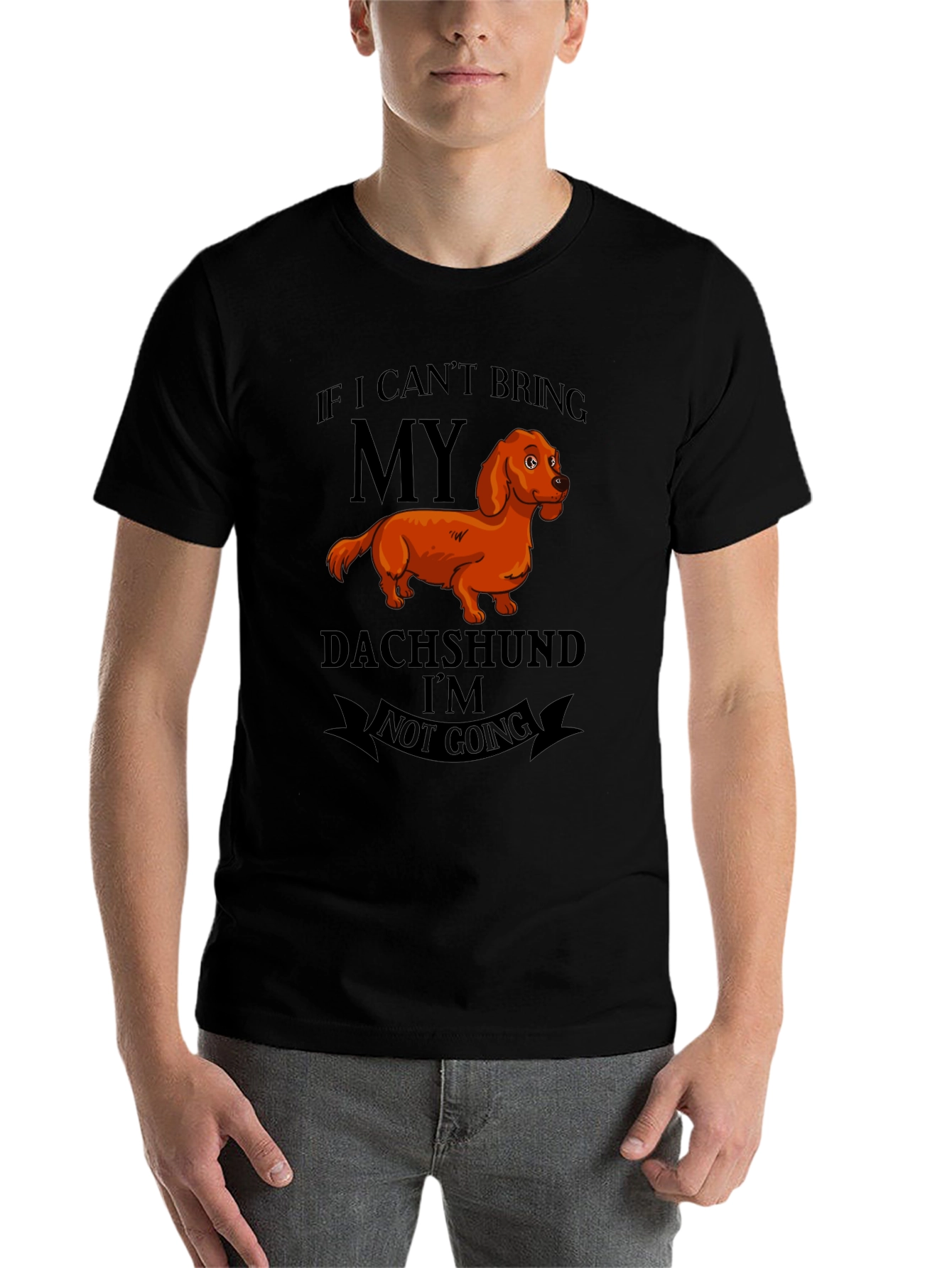 Black Dachshund Lover's T-Shirt view 7
