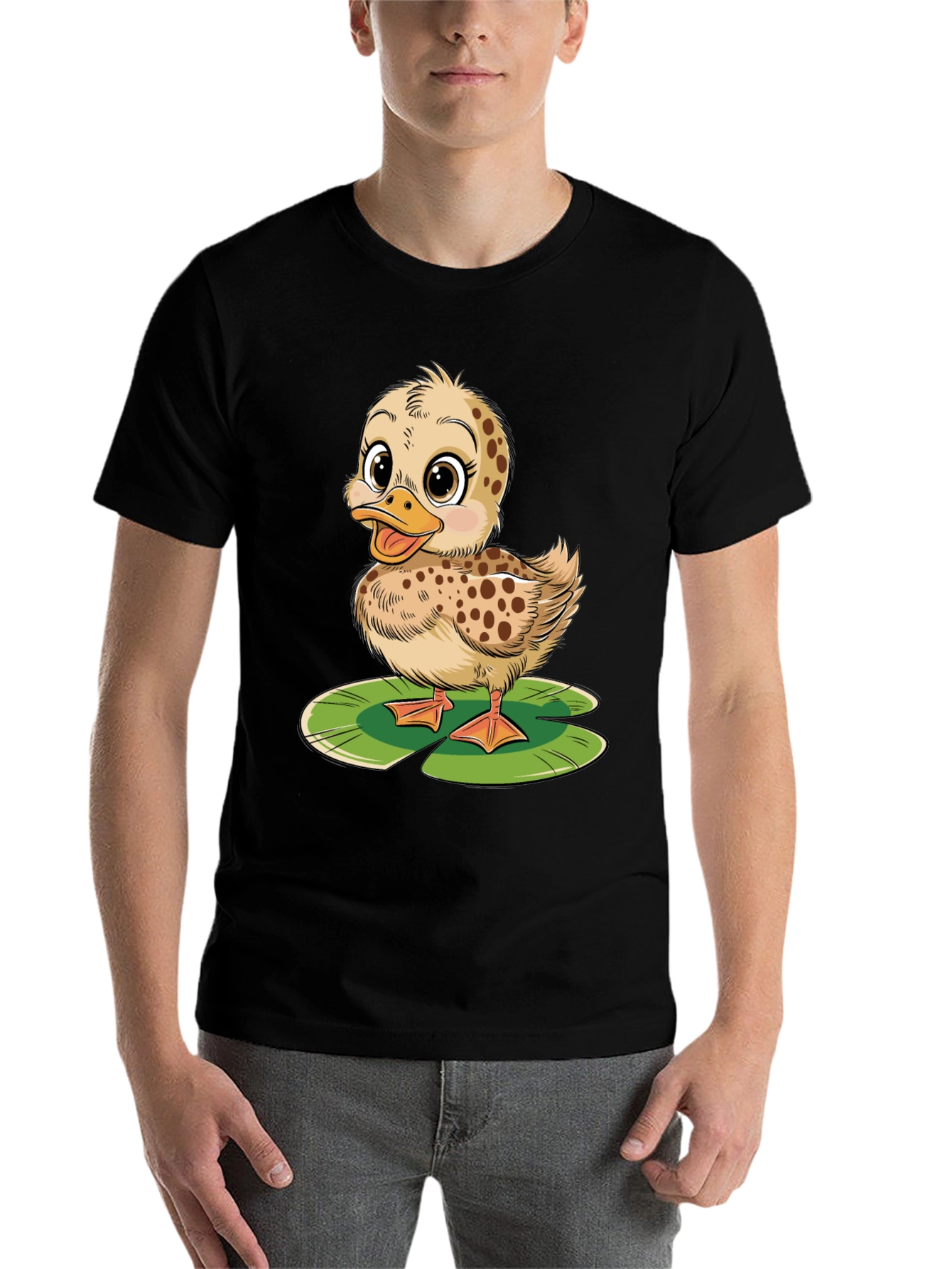 Black Duckling Lily Pad Graphic Tee view 7