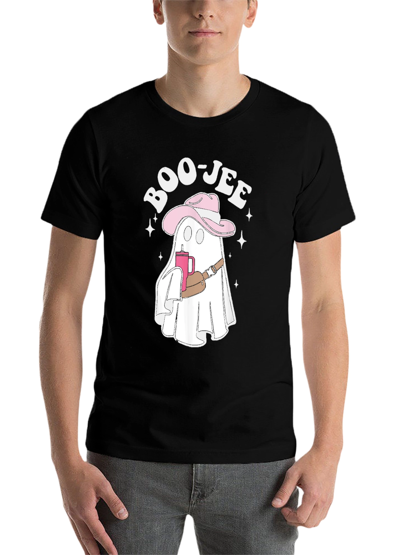 Boo-jee Ghost Cowboy Graphic T-Shirt - 7