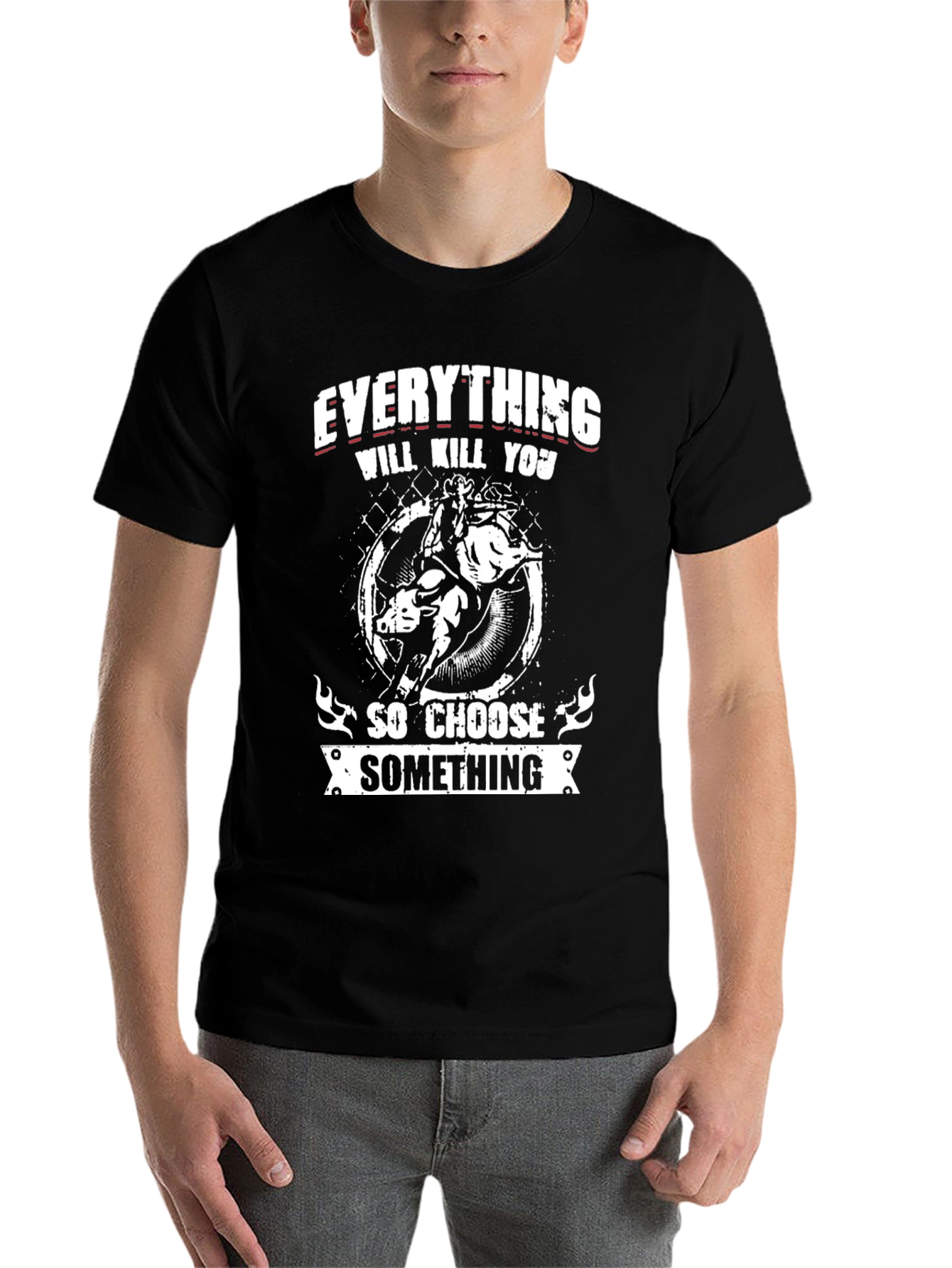 Black Everything Will Kill You Graphic Tee view 7