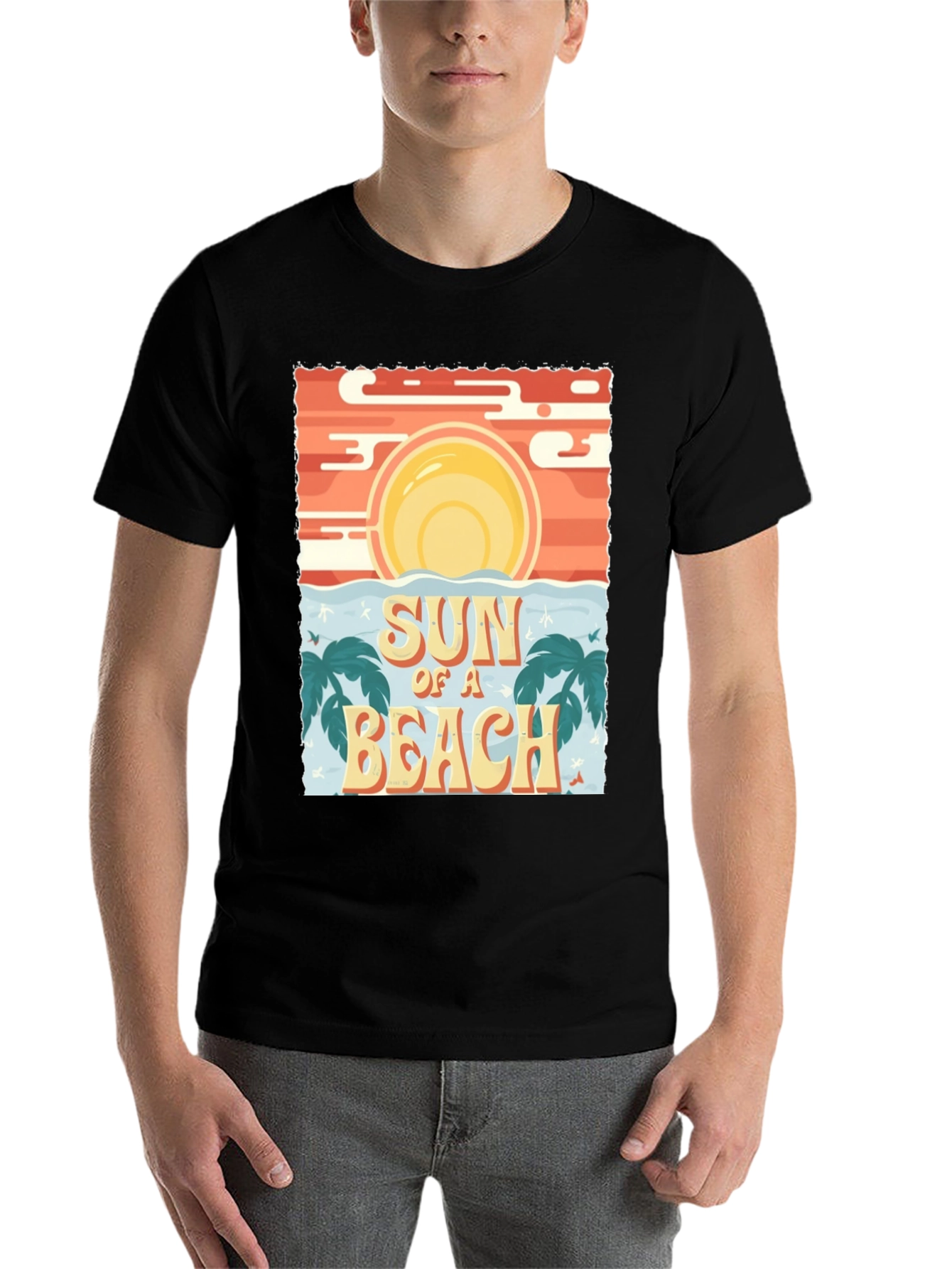 Black Sun of a Beach Graphic Tee view 7