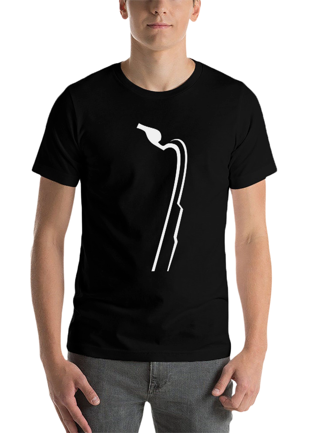 Black Saxophone Graphic Tee - Cool Musician Shirt view 7