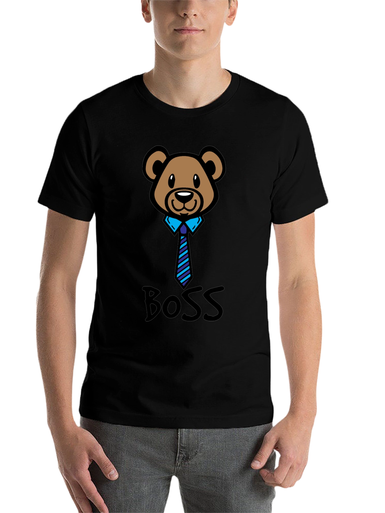 Black Boss Bear T-Shirt view 7