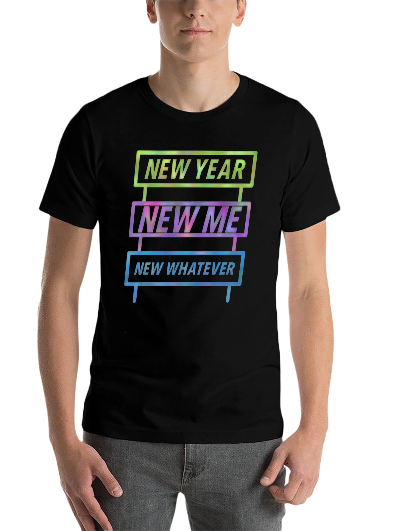 Black New Year New Me Graphic Tee view 7