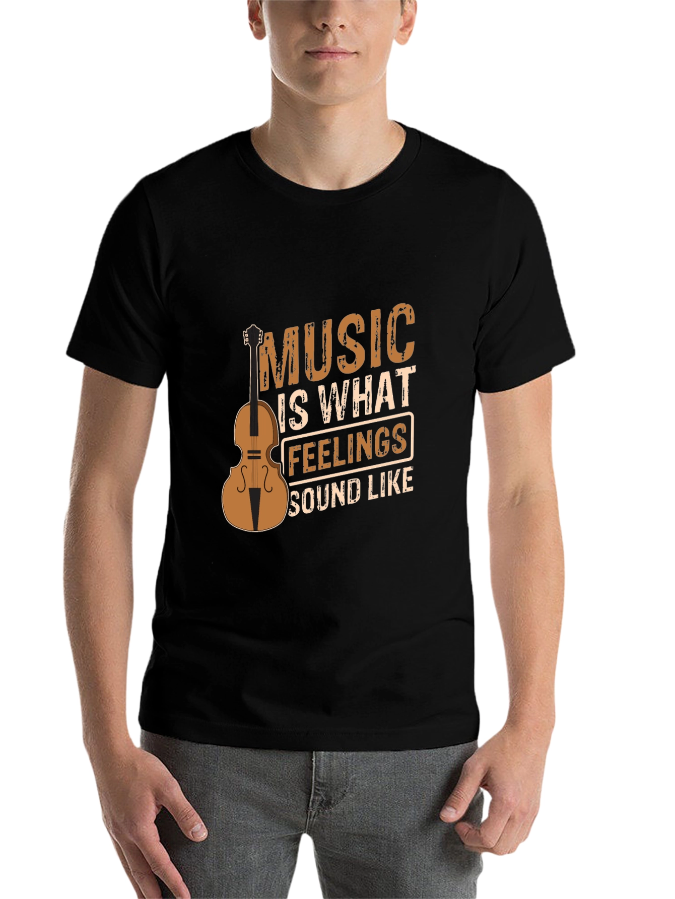 Black Music is What Feelings Sound Like Graphic Tee view 7