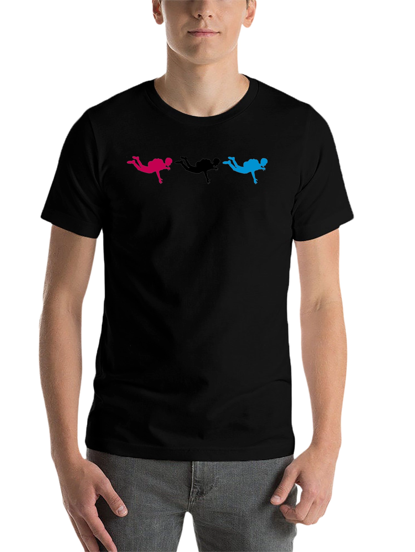 Black Skydiver Graphic Black T-Shirt view 7