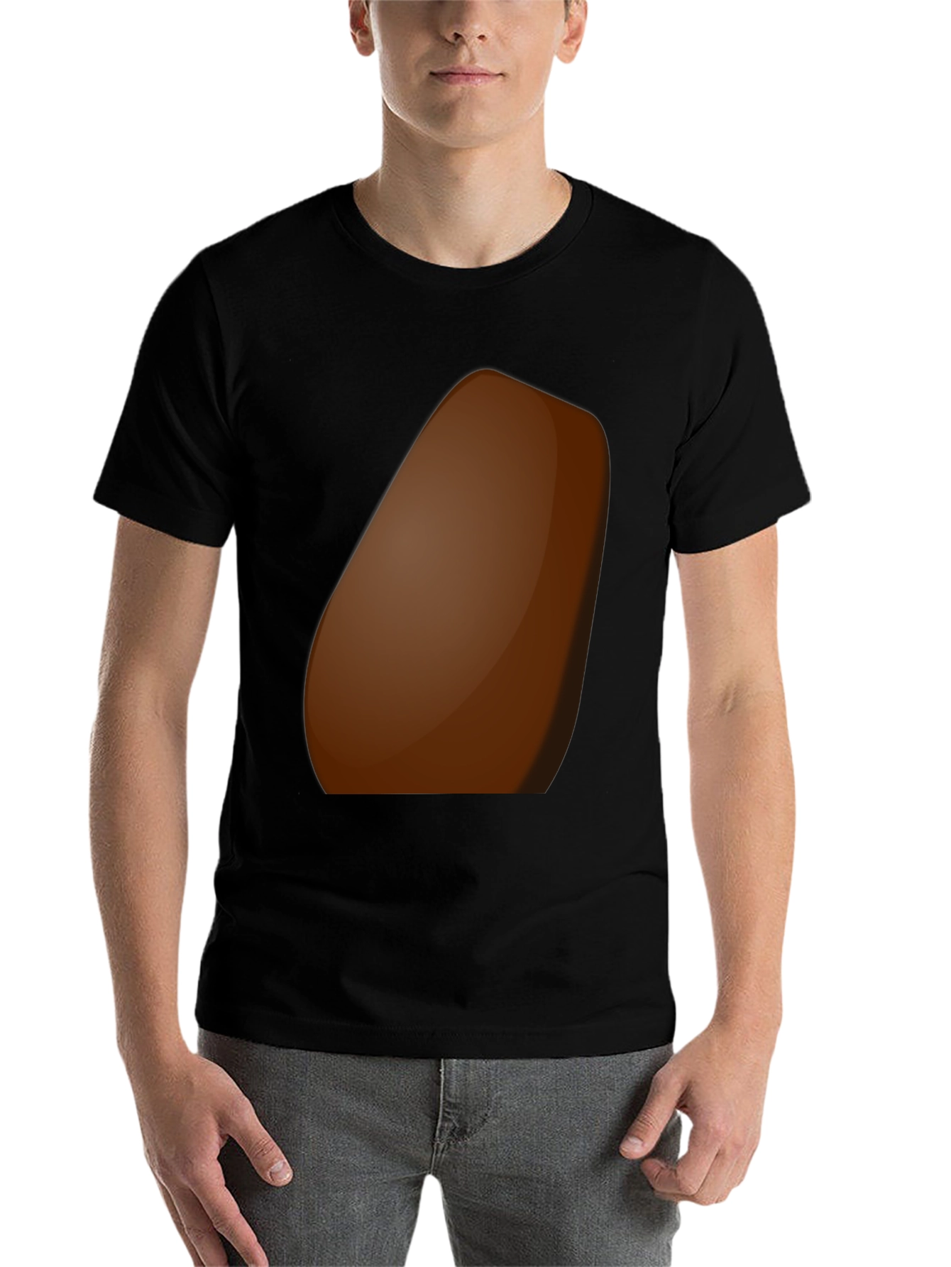 Black Chocolate Chip Cookie T-Shirt - Soft Cotton Blend view 7