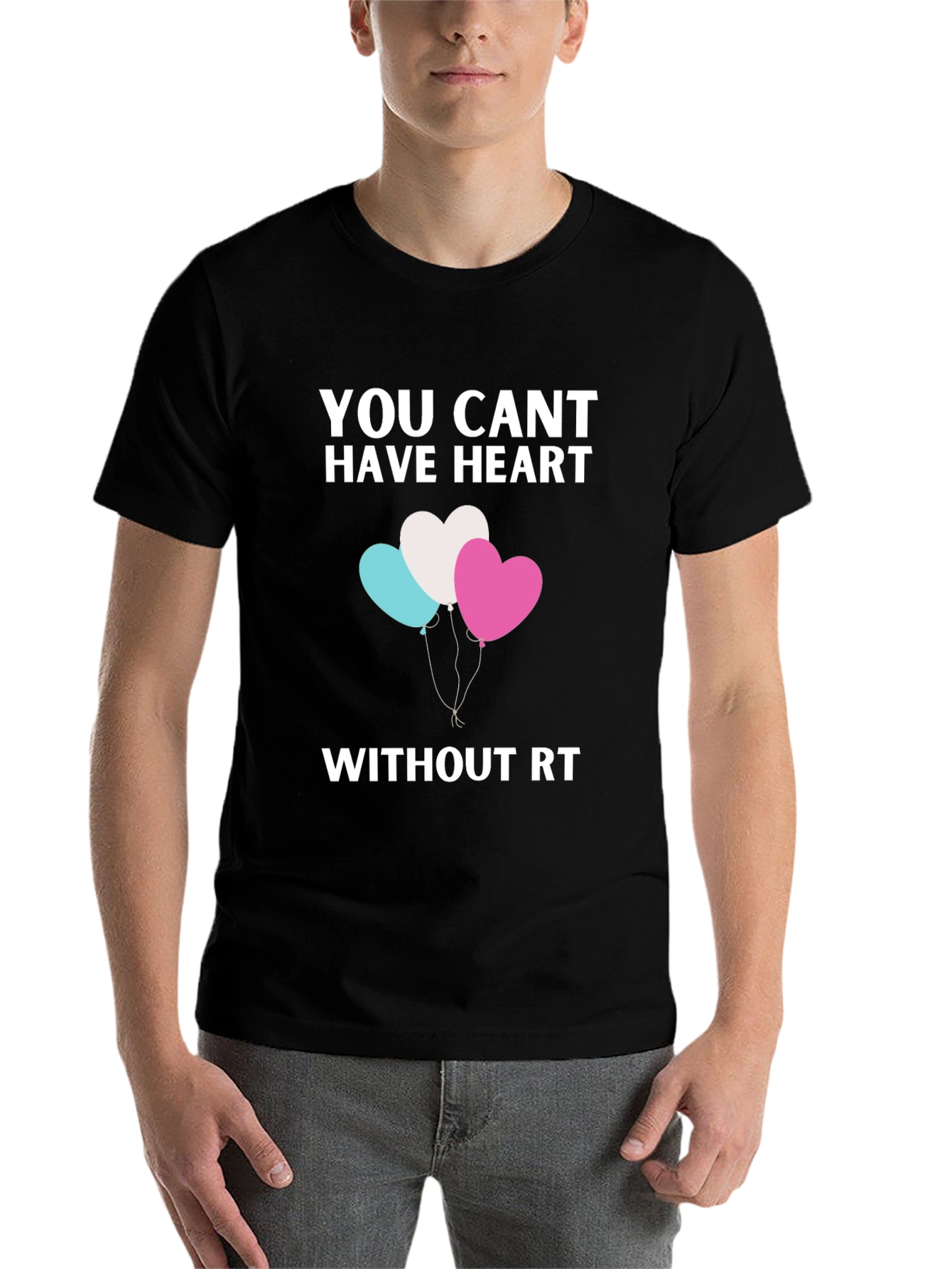 Black Heart & RT Graphic T-Shirt view 7