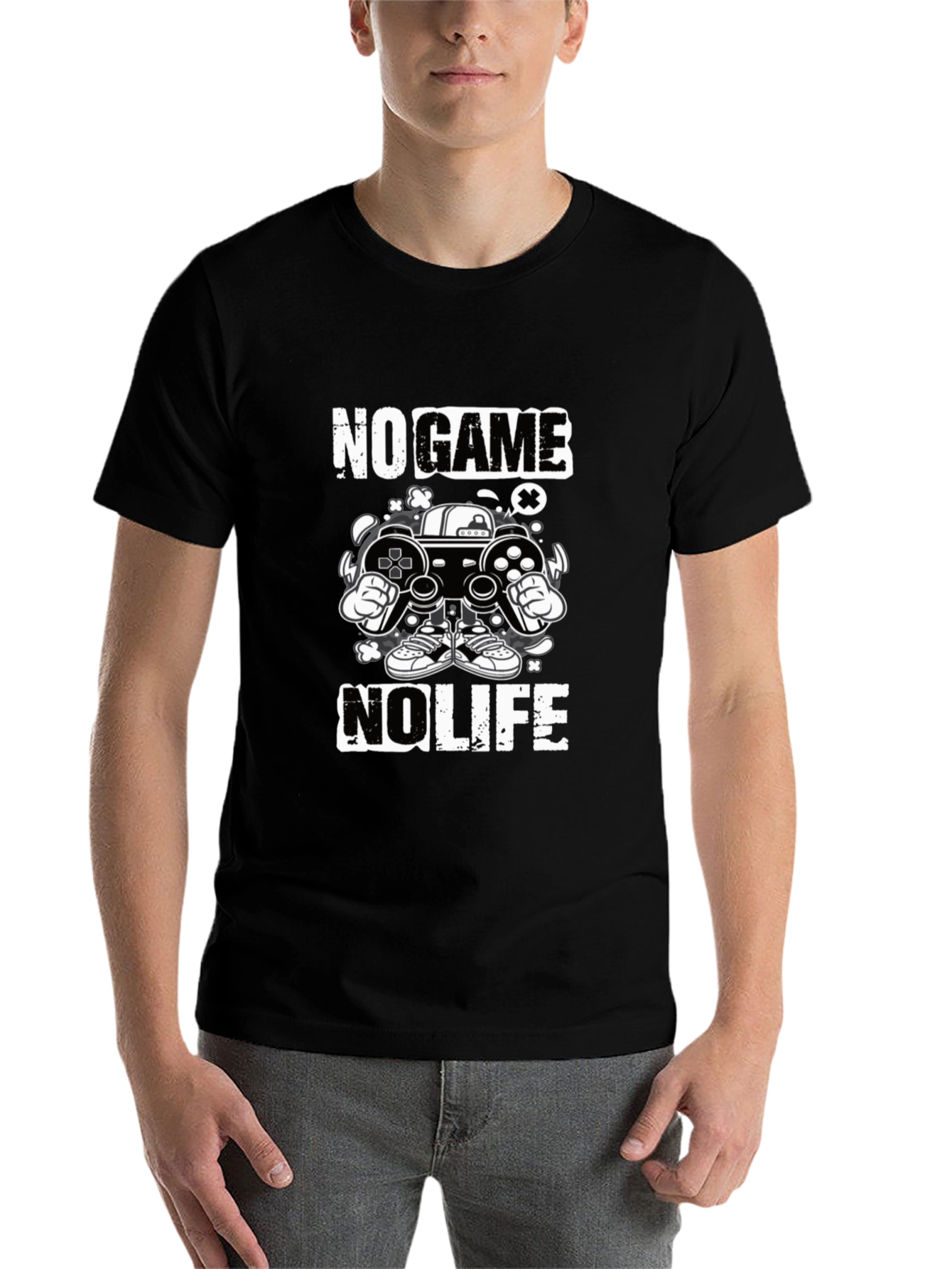 Black No Game No Life Graphic Tee view 7