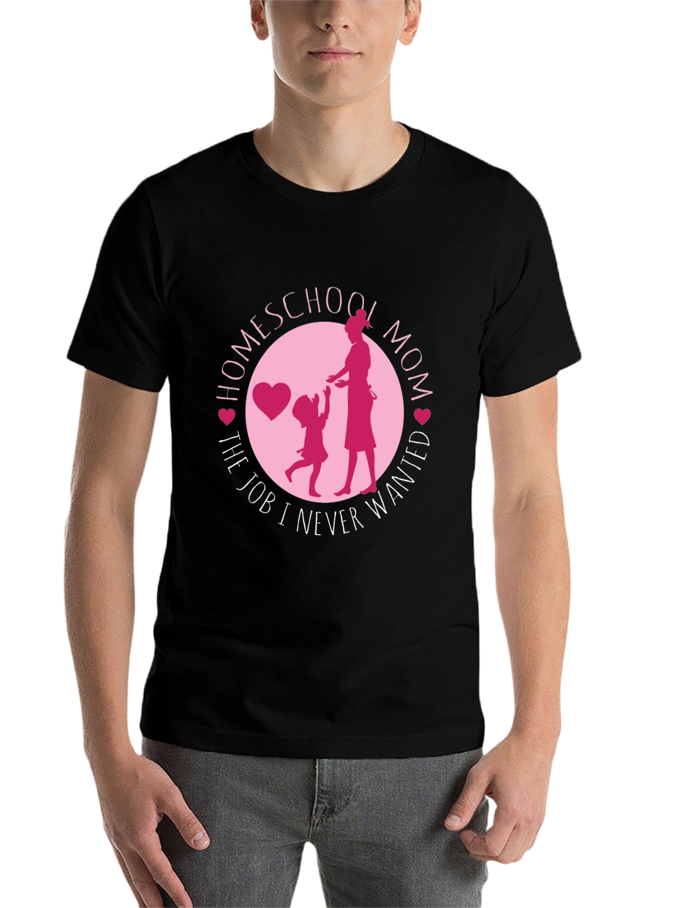 Black Homeschool Mom T-Shirt - The Job I Never Wanted view 7