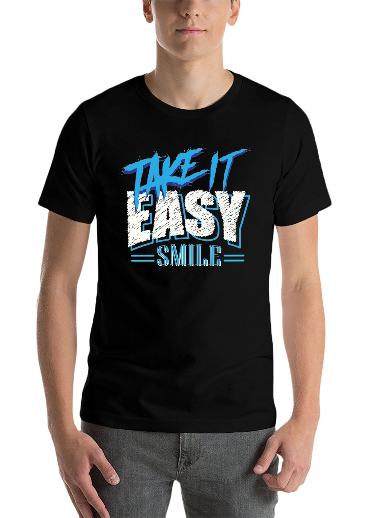 Black Take It Easy T-Shirt: Casual Style view 7