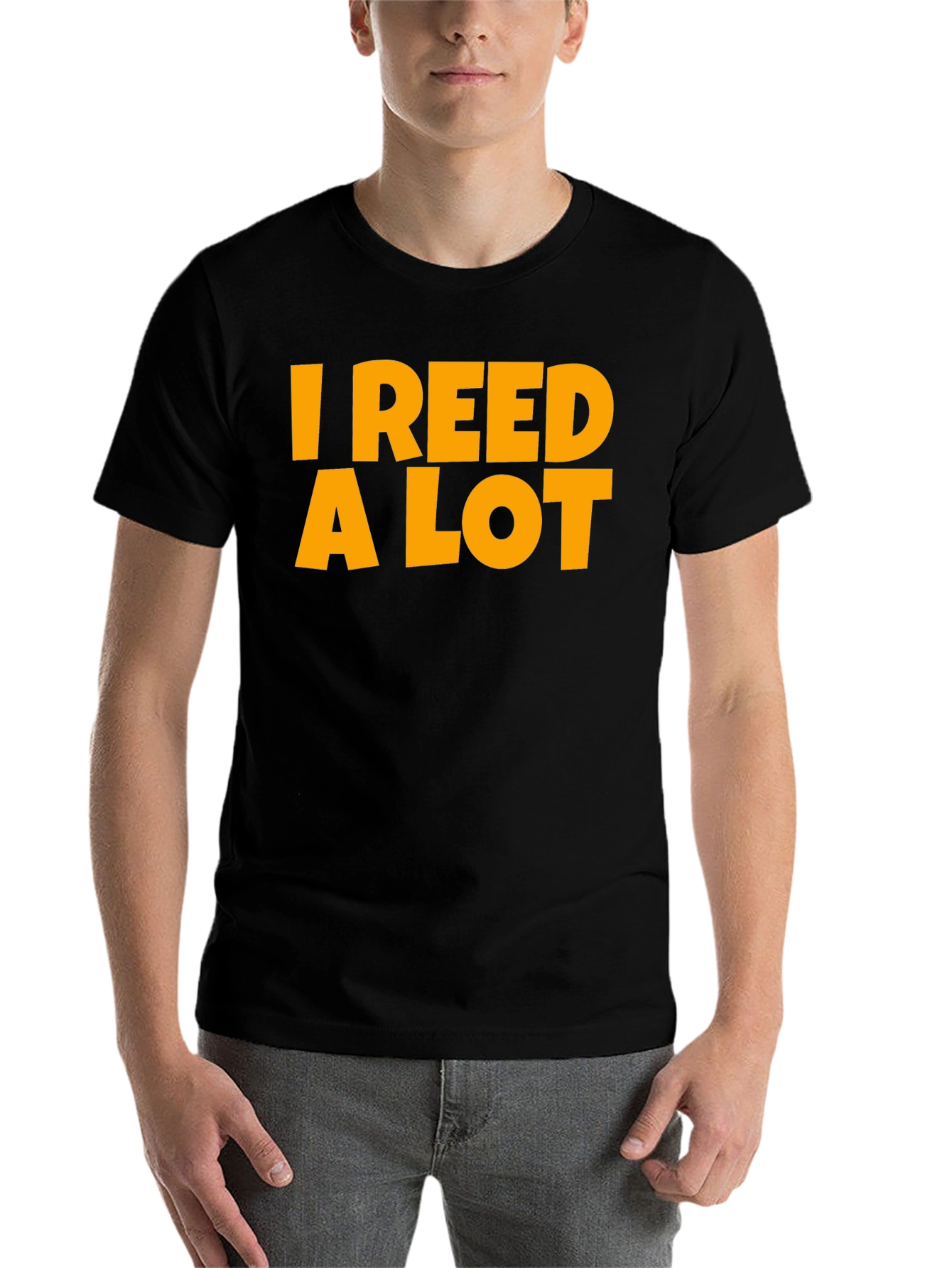 Black I Reed A Lot T-Shirt - Black Graphic Tee view 7