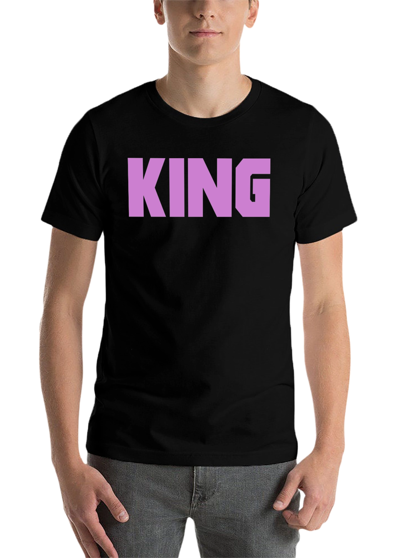 Black King Graphic Print Black T-Shirt view 7